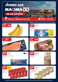 Maxima kliendileht - Pärnu Maxima XX avamispakkumised (28.05 - 1.06.2026)