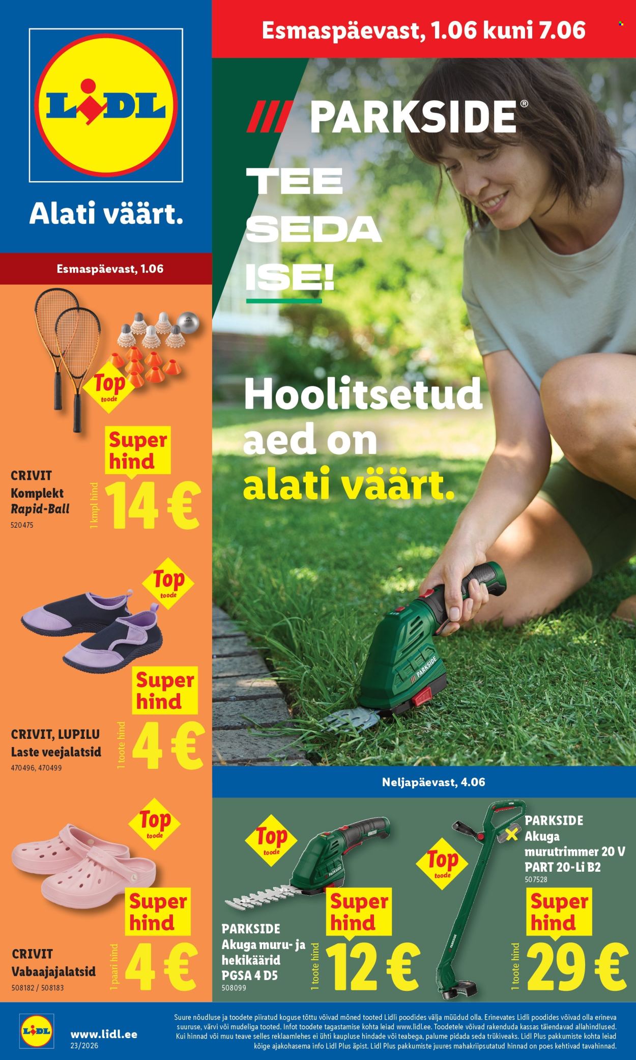 Lidl kliendileht - Tööstuskaupade pakkumised (1.06 - 7.06.2026)