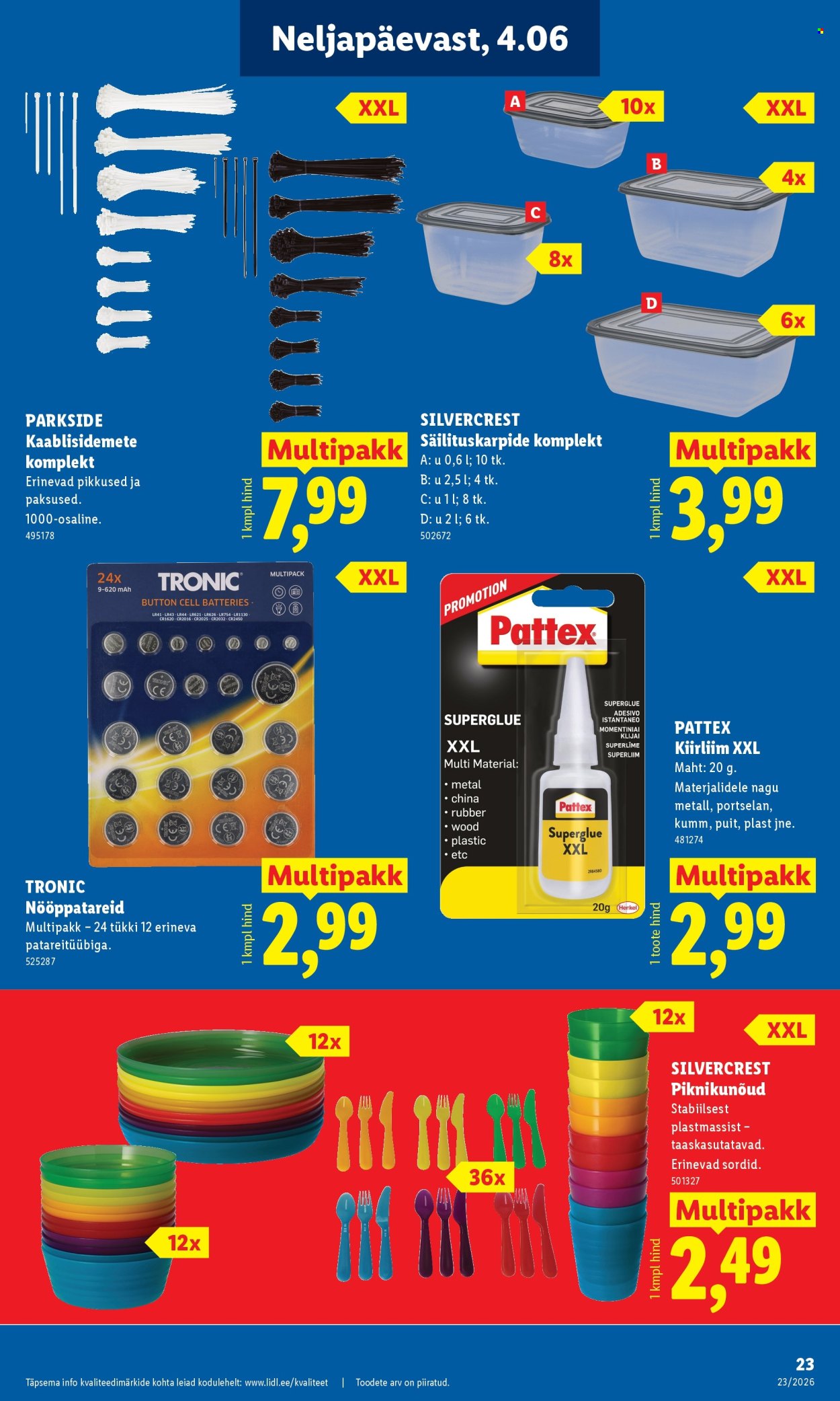 Lidl kliendileht - Tööstuskaupade pakkumised (1.06 - 7.06.2026)