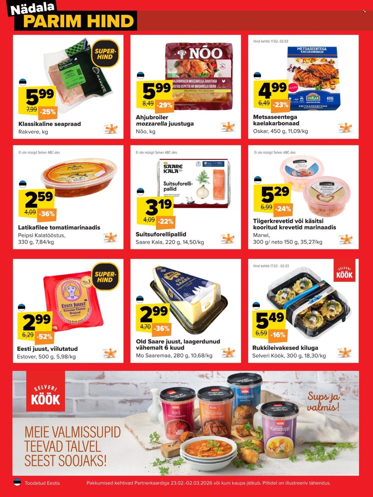 Selver kliendileht - Nädala parim hind (23.02 - 2.03.2026)