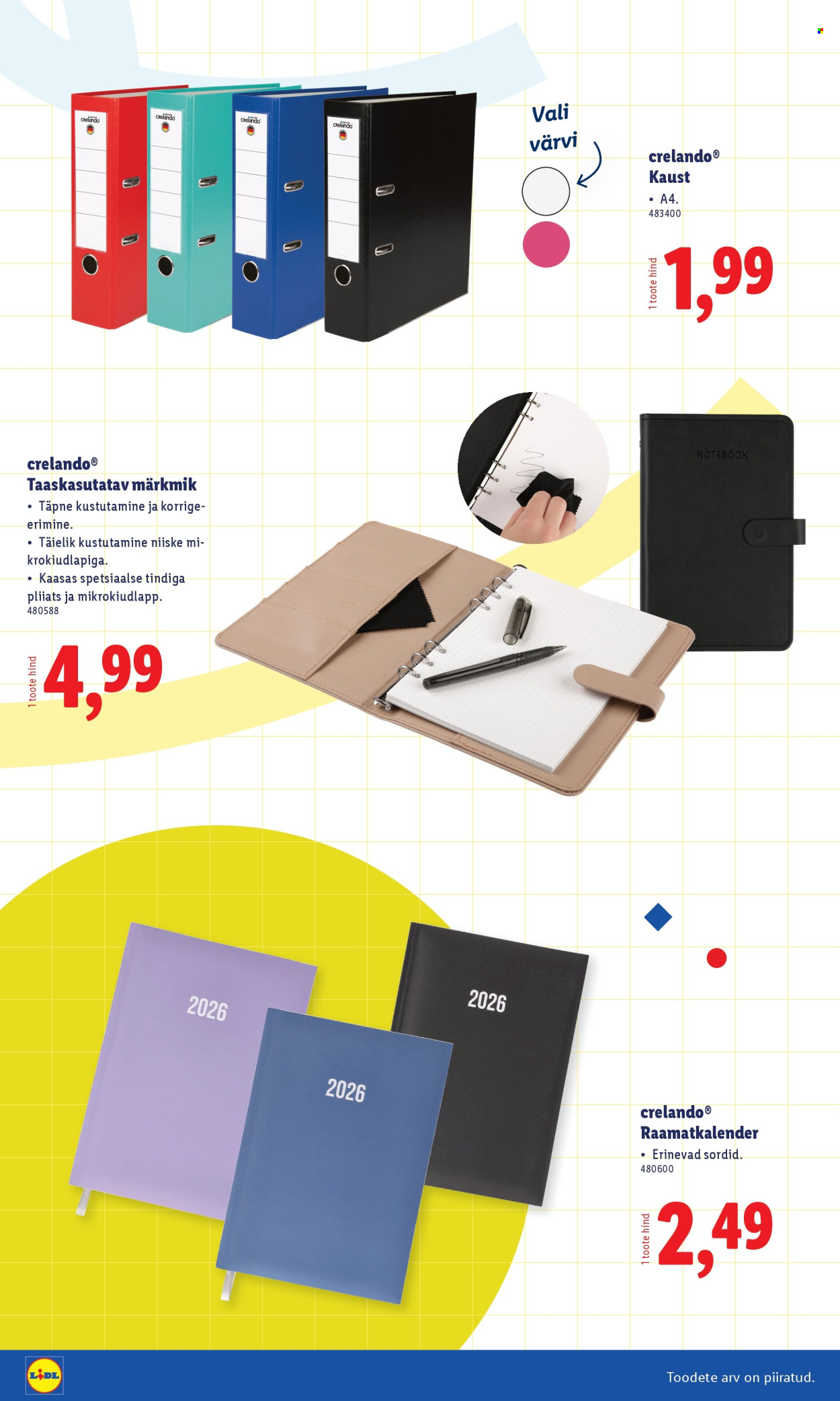 Lidl kliendileht - Koolitarvete kataloog 2025 (19.07 - 11.08.2025)