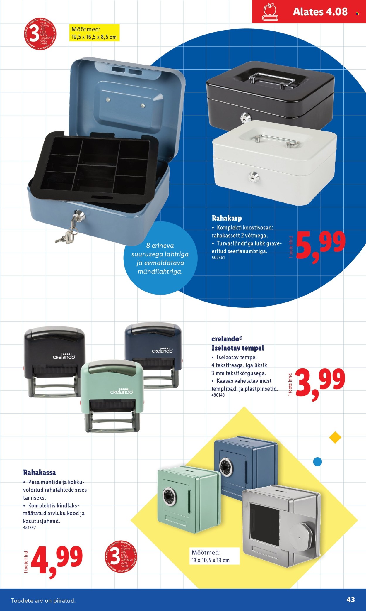 Lidl kliendileht - Koolitarvete kataloog 2025 (19.07 - 11.08.2025)