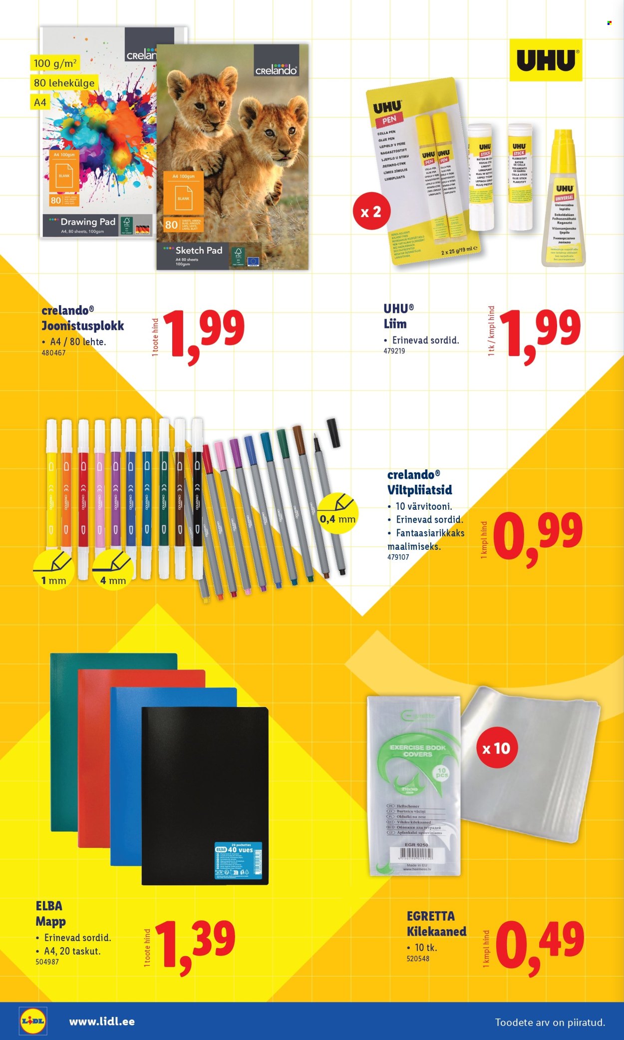 Lidl kliendileht - Koolitarvete kataloog 2025 (19.07 - 11.08.2025)