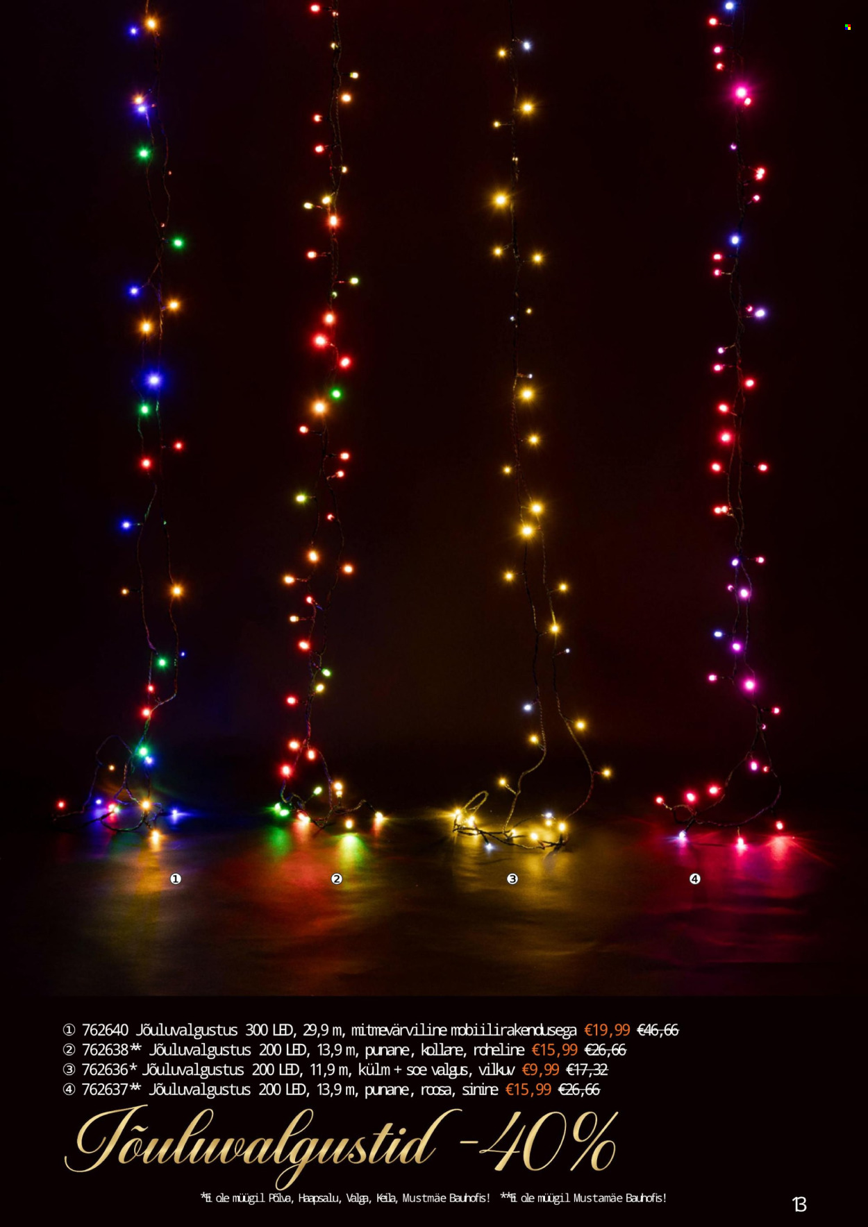 Bauhof kliendileht - JÕULUD ALGAVAD BAUHOFIST! (4.11 - 31.12.2025)