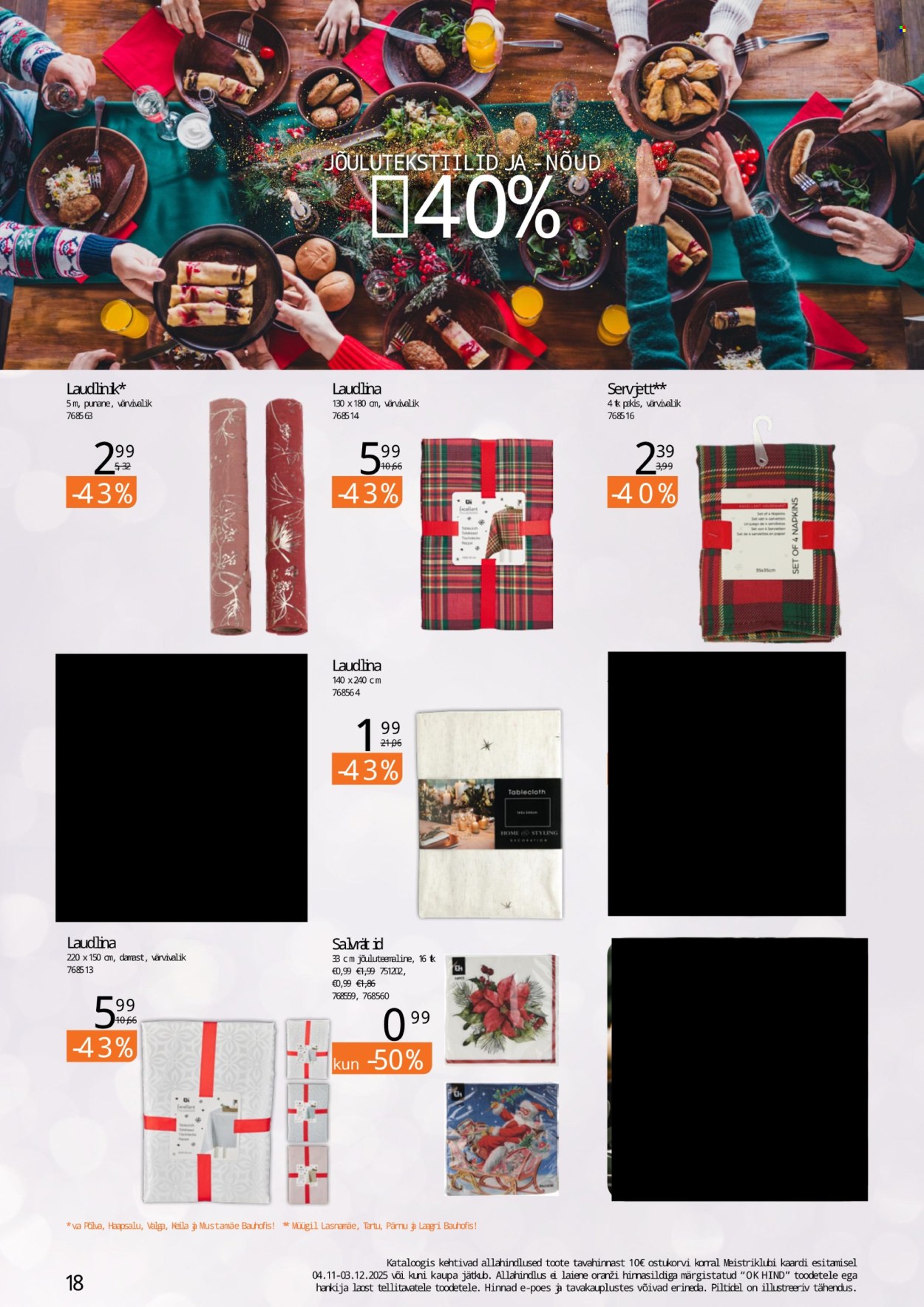 Bauhof kliendileht - JÕULUD ALGAVAD BAUHOFIST! (4.11 - 31.12.2025)