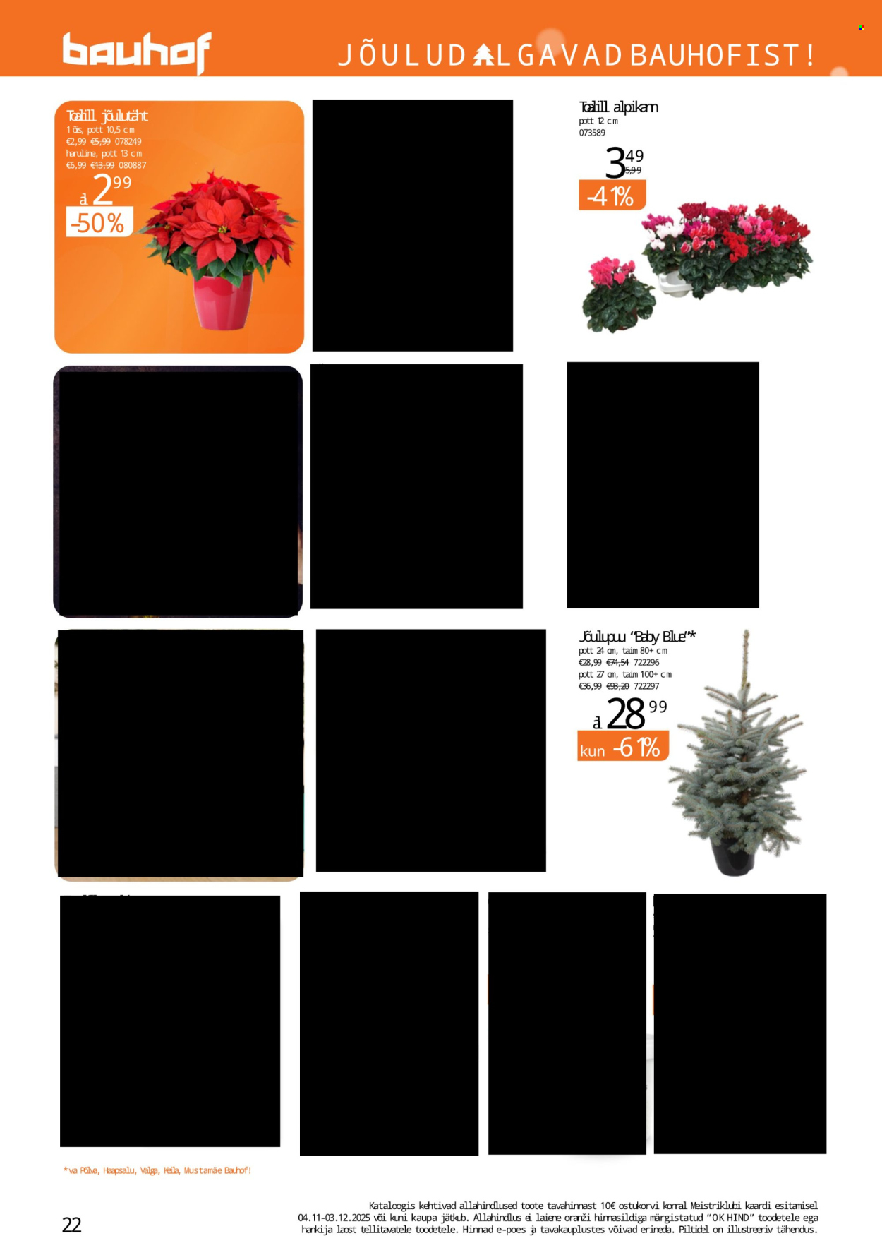 Bauhof kliendileht - JÕULUD ALGAVAD BAUHOFIST! (4.11 - 31.12.2025)