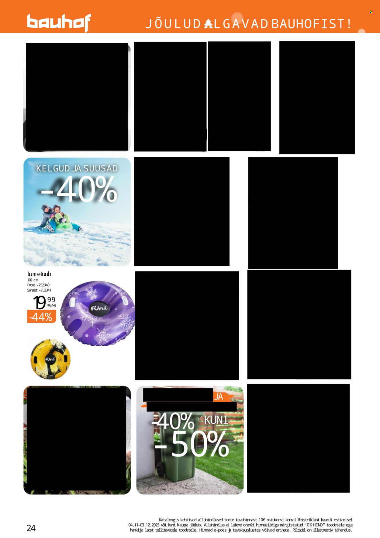 Bauhof kliendileht - JÕULUD ALGAVAD BAUHOFIST! (4.11 - 31.12.2025)