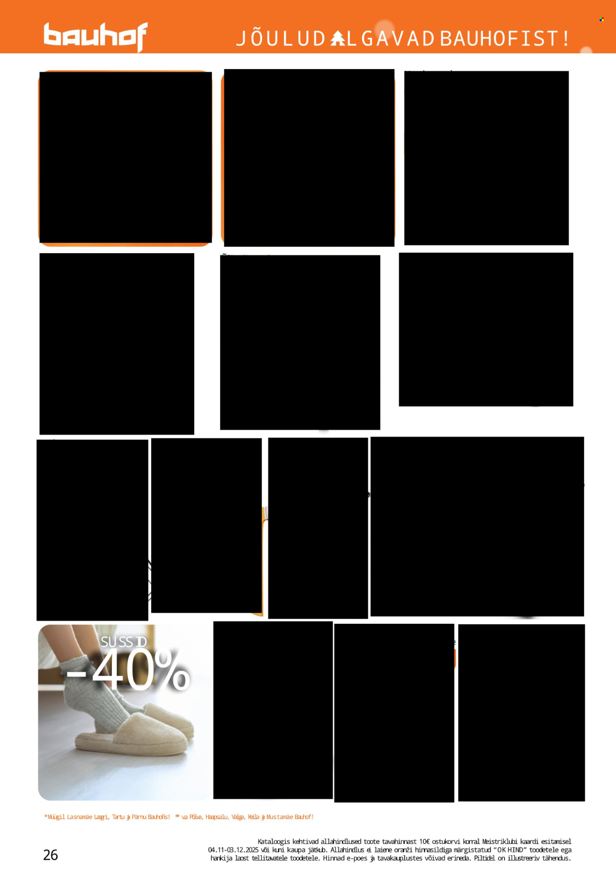 Bauhof kliendileht - JÕULUD ALGAVAD BAUHOFIST! (4.11 - 31.12.2025)