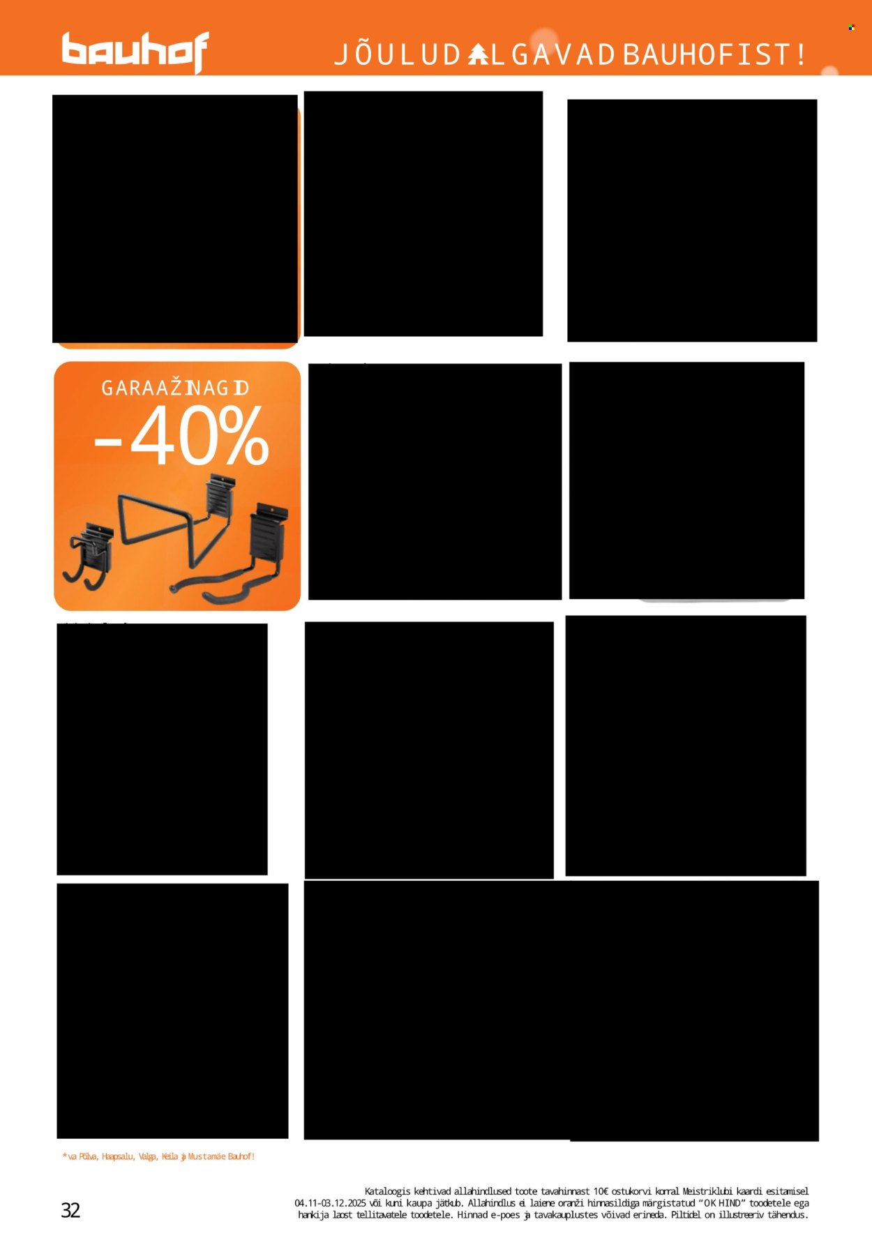 Bauhof kliendileht - JÕULUD ALGAVAD BAUHOFIST! (4.11 - 31.12.2025)