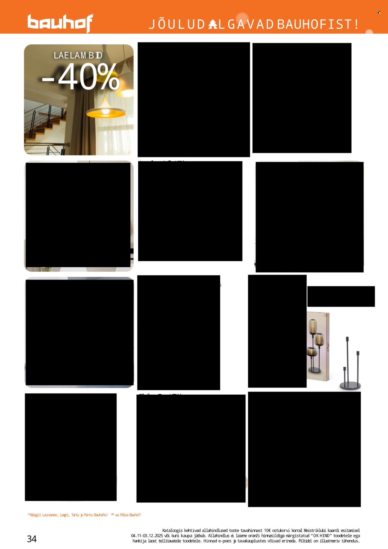 Bauhof kliendileht - JÕULUD ALGAVAD BAUHOFIST! (4.11 - 31.12.2025)