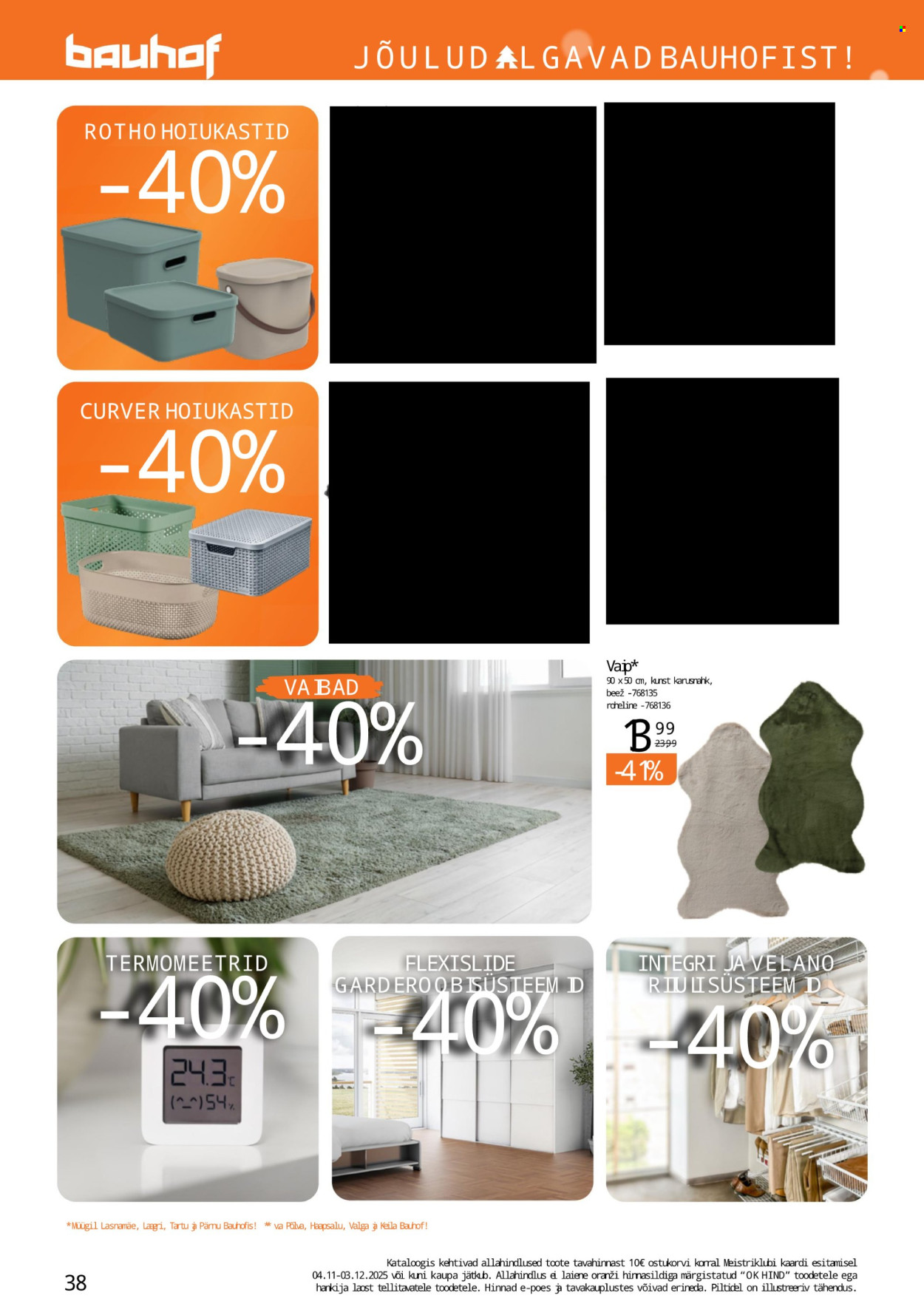 Bauhof kliendileht - JÕULUD ALGAVAD BAUHOFIST! (4.11 - 31.12.2025)