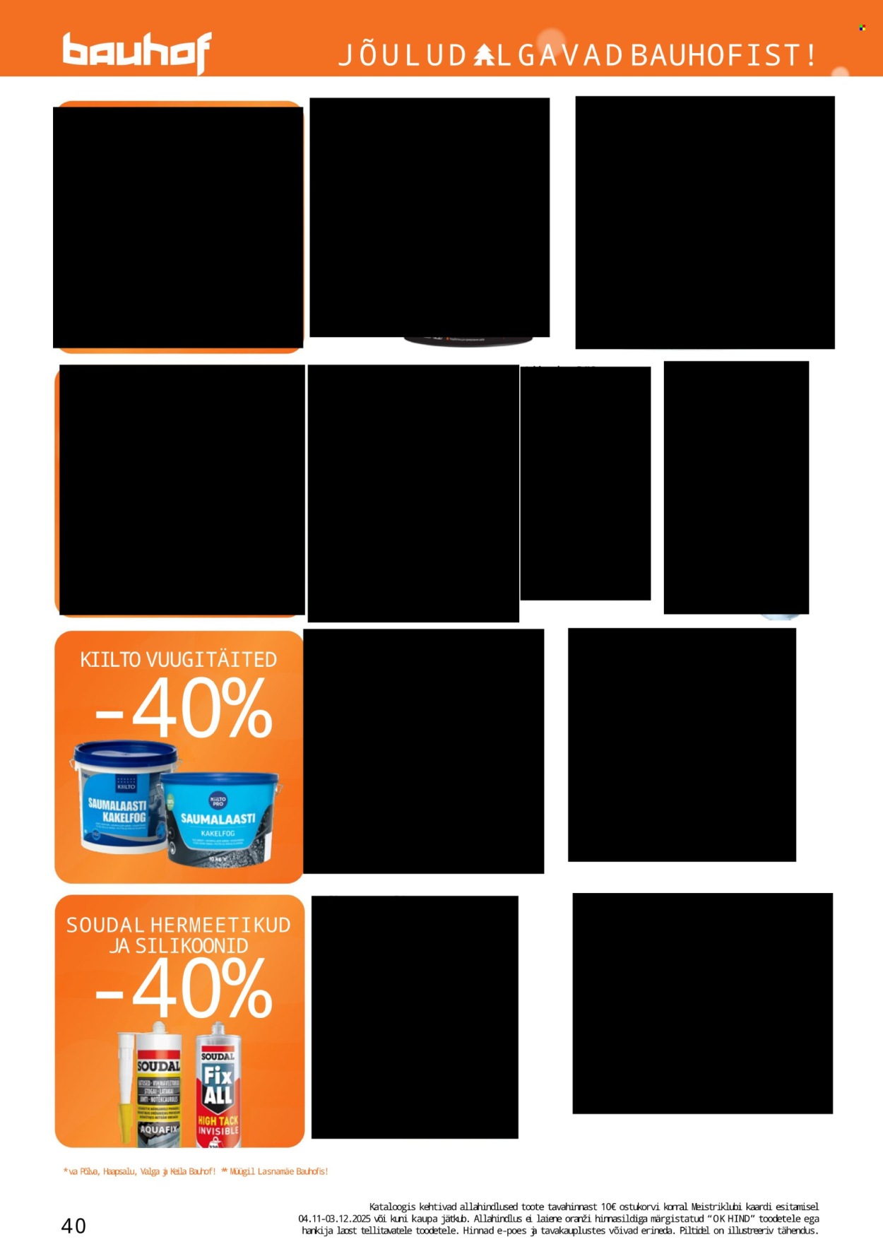 Bauhof kliendileht - JÕULUD ALGAVAD BAUHOFIST! (4.11 - 31.12.2025)