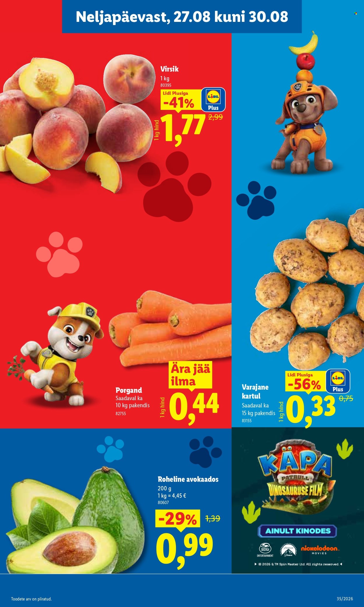 Lidl kliendileht (24.08 - 30.08.2026)