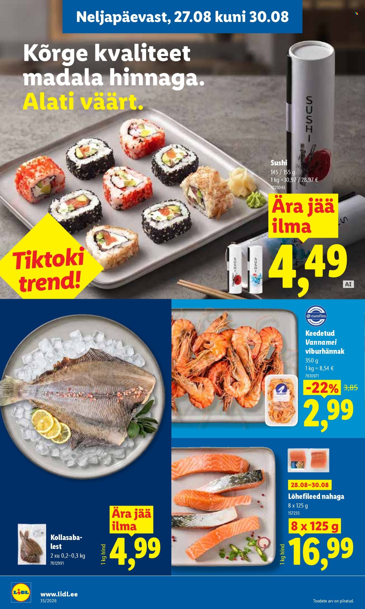 Lidl kliendileht (24.08 - 30.08.2026)