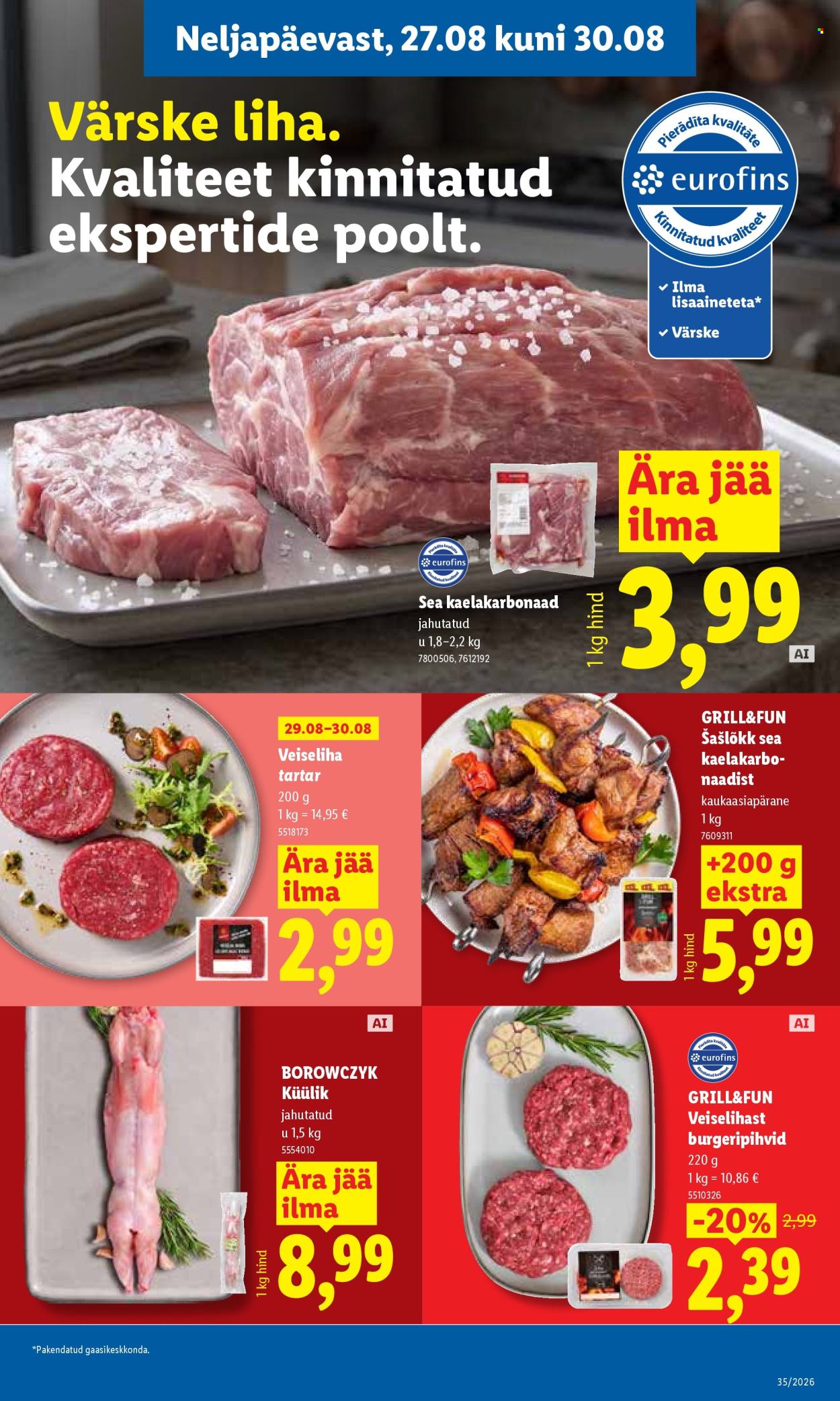 Lidl kliendileht (24.08 - 30.08.2026)