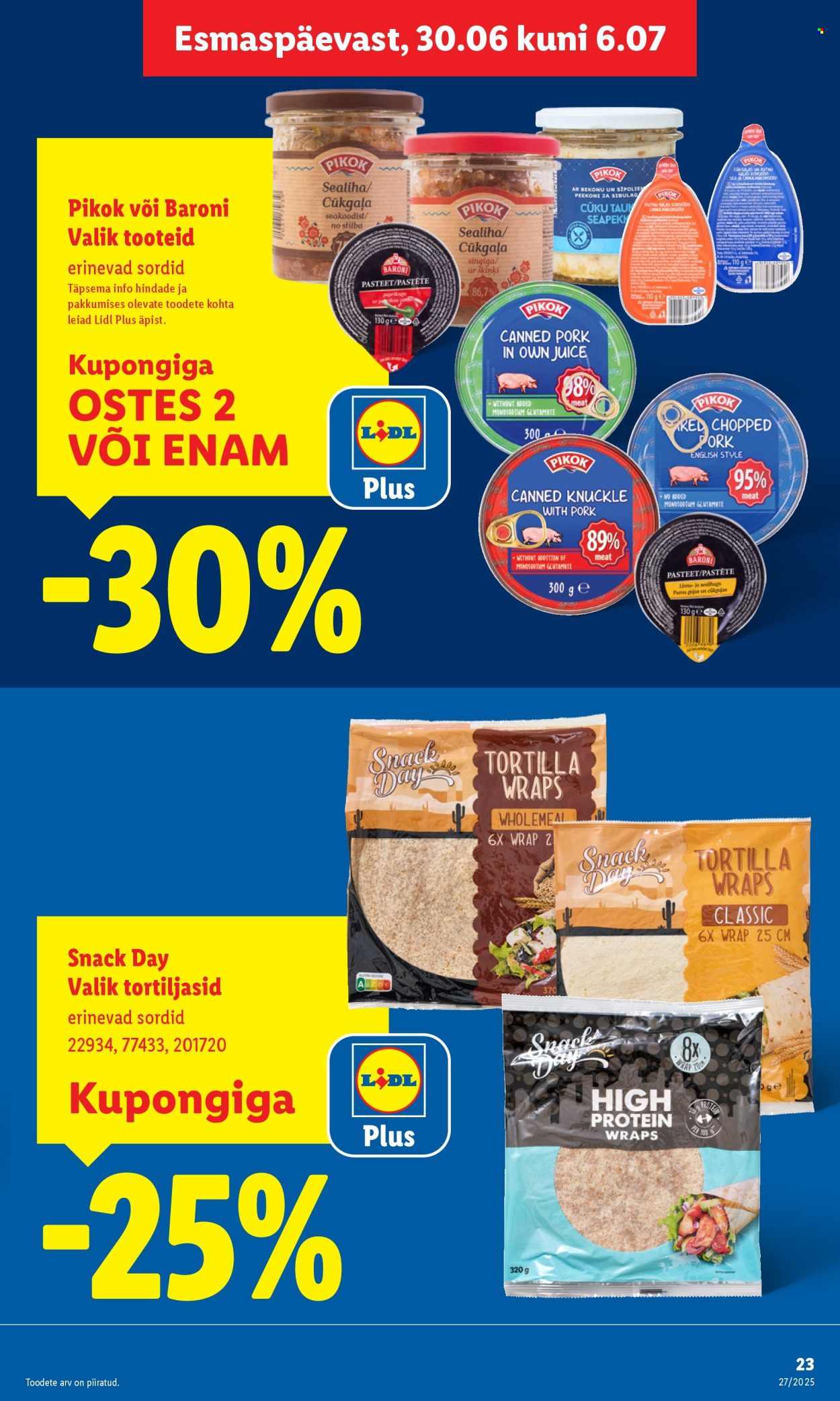 Lidl kliendileht - Kliendileht (30.06 - 6.07.2025)
