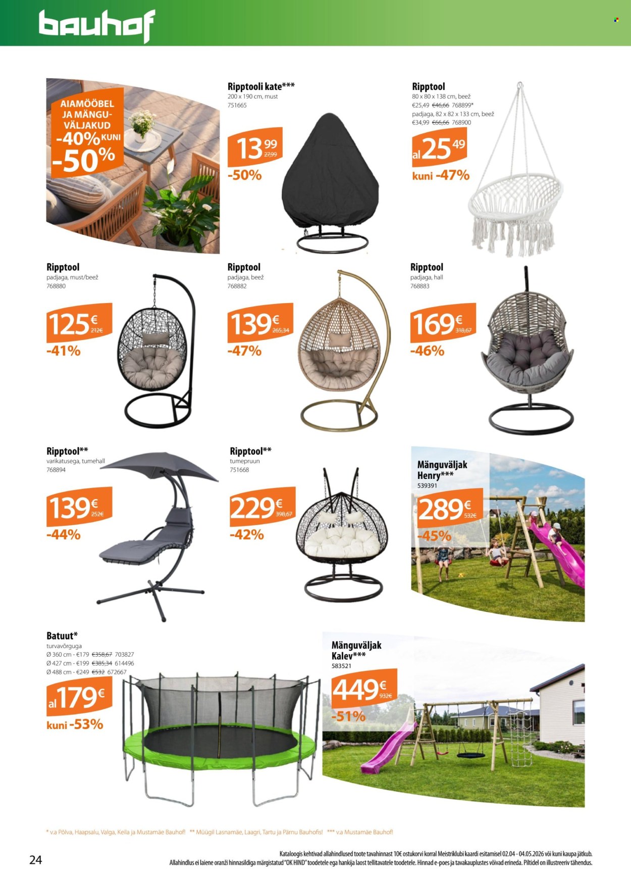 Bauhof kliendileht - Kataloogipakkumised (2.04 - 4.05.2026)