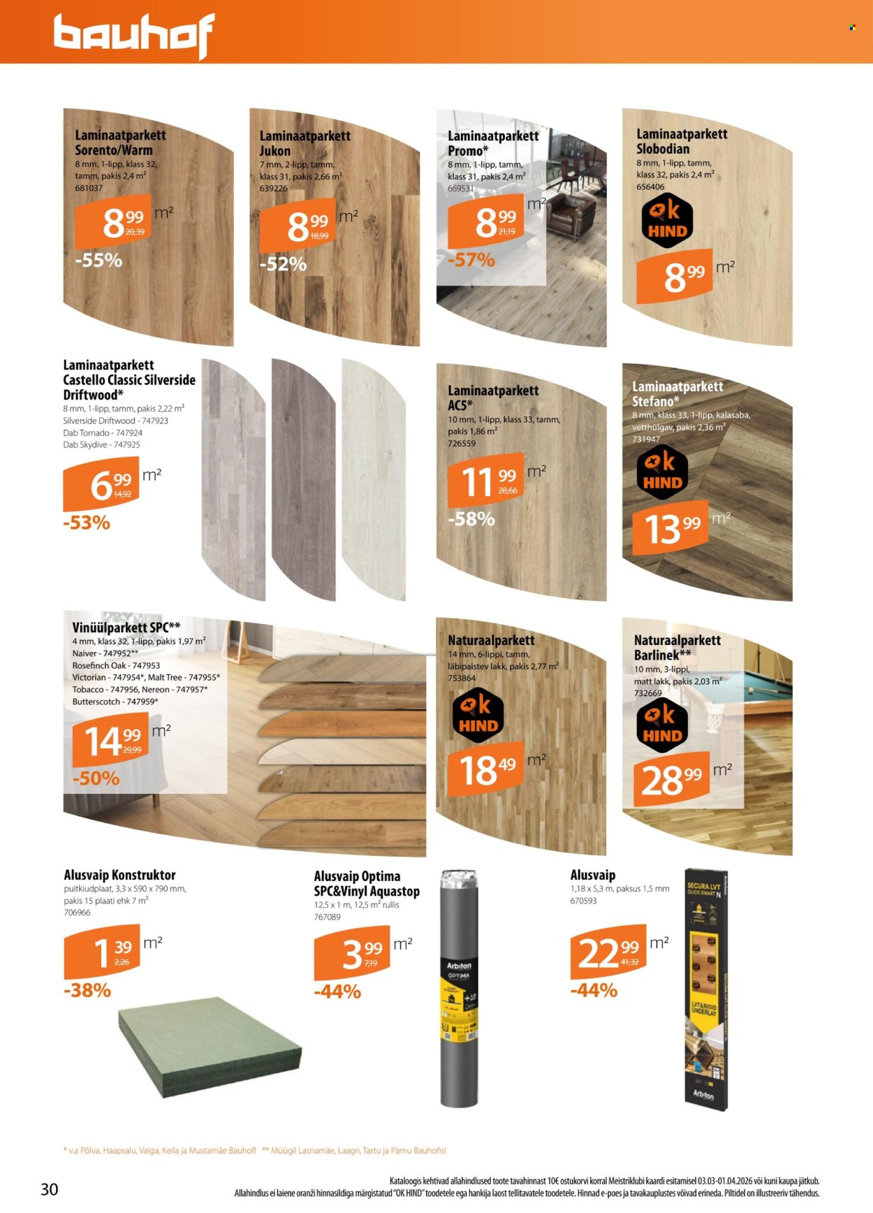 Bauhof kliendileht - Kataloogipakkumised (2.04 - 4.05.2026)