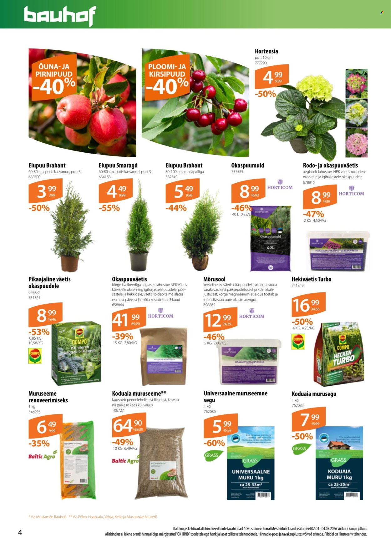 Bauhof kliendileht - Kataloogipakkumised (2.04 - 4.05.2026)