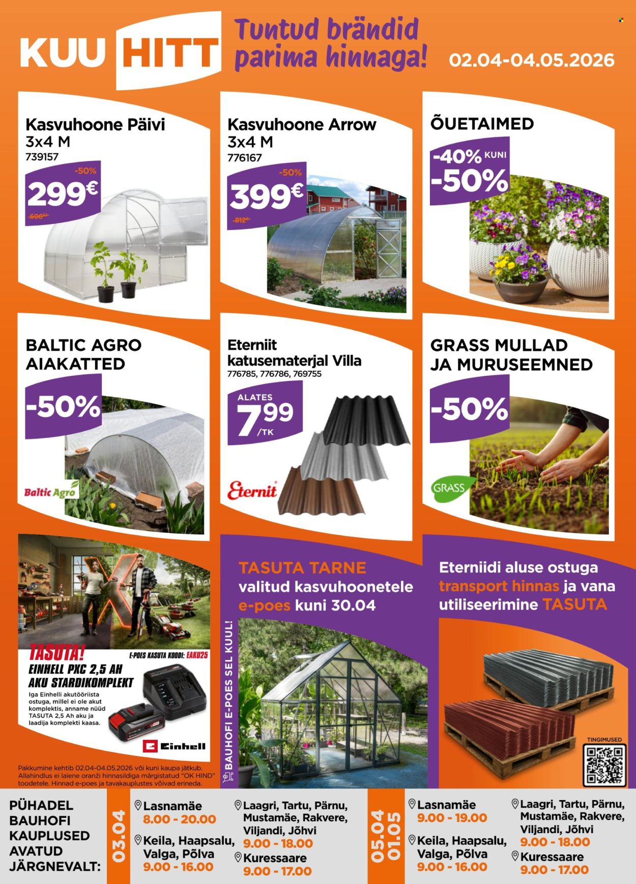 Bauhof kliendileht - Kataloogipakkumised (2.04 - 4.05.2026)
