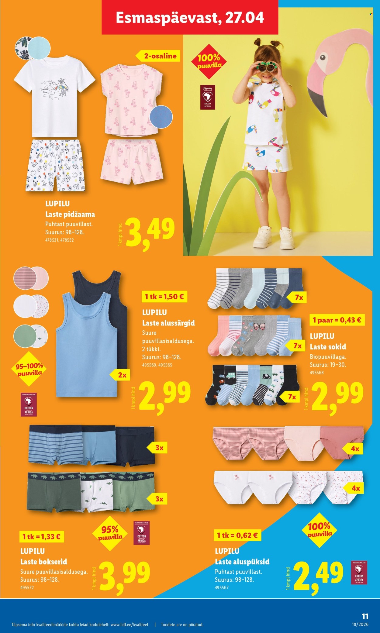 Lidl kliendileht - Tööstuskaupade pakkumised (27.04 - 3.05.2026)