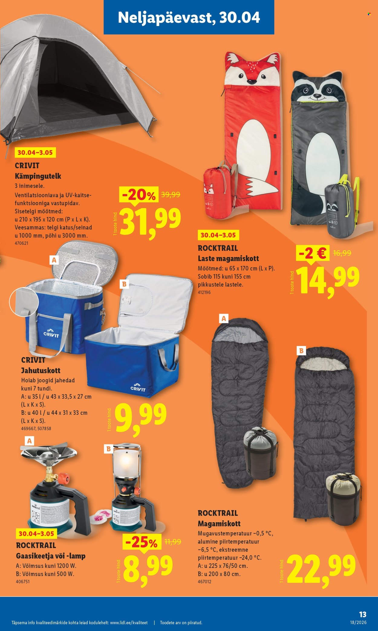 Lidl kliendileht - Tööstuskaupade pakkumised (27.04 - 3.05.2026)