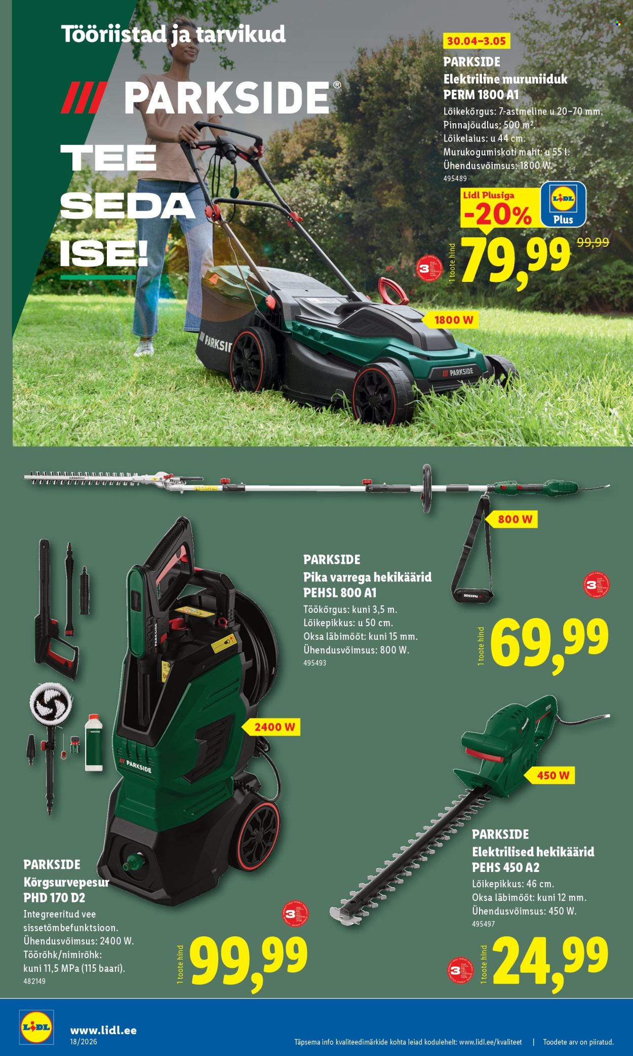 Lidl kliendileht - Tööstuskaupade pakkumised (27.04 - 3.05.2026)