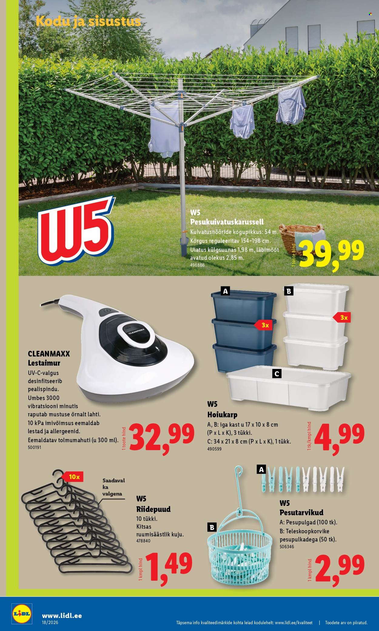 Lidl kliendileht - Tööstuskaupade pakkumised (27.04 - 3.05.2026)