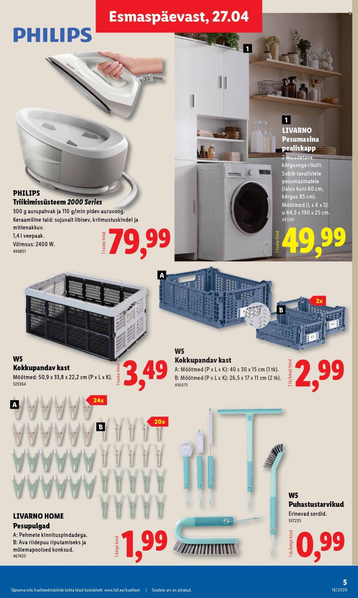 Lidl kliendileht - Tööstuskaupade pakkumised (27.04 - 3.05.2026)