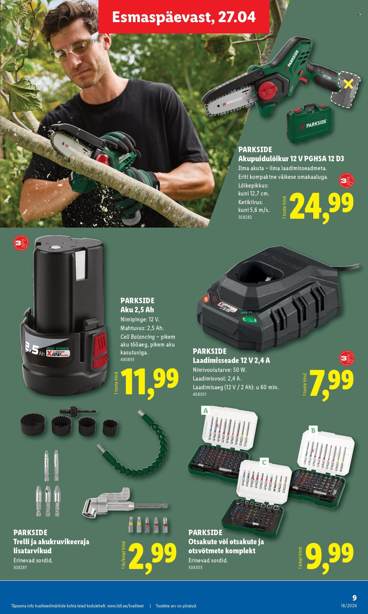 Lidl kliendileht - Tööstuskaupade pakkumised (27.04 - 3.05.2026)