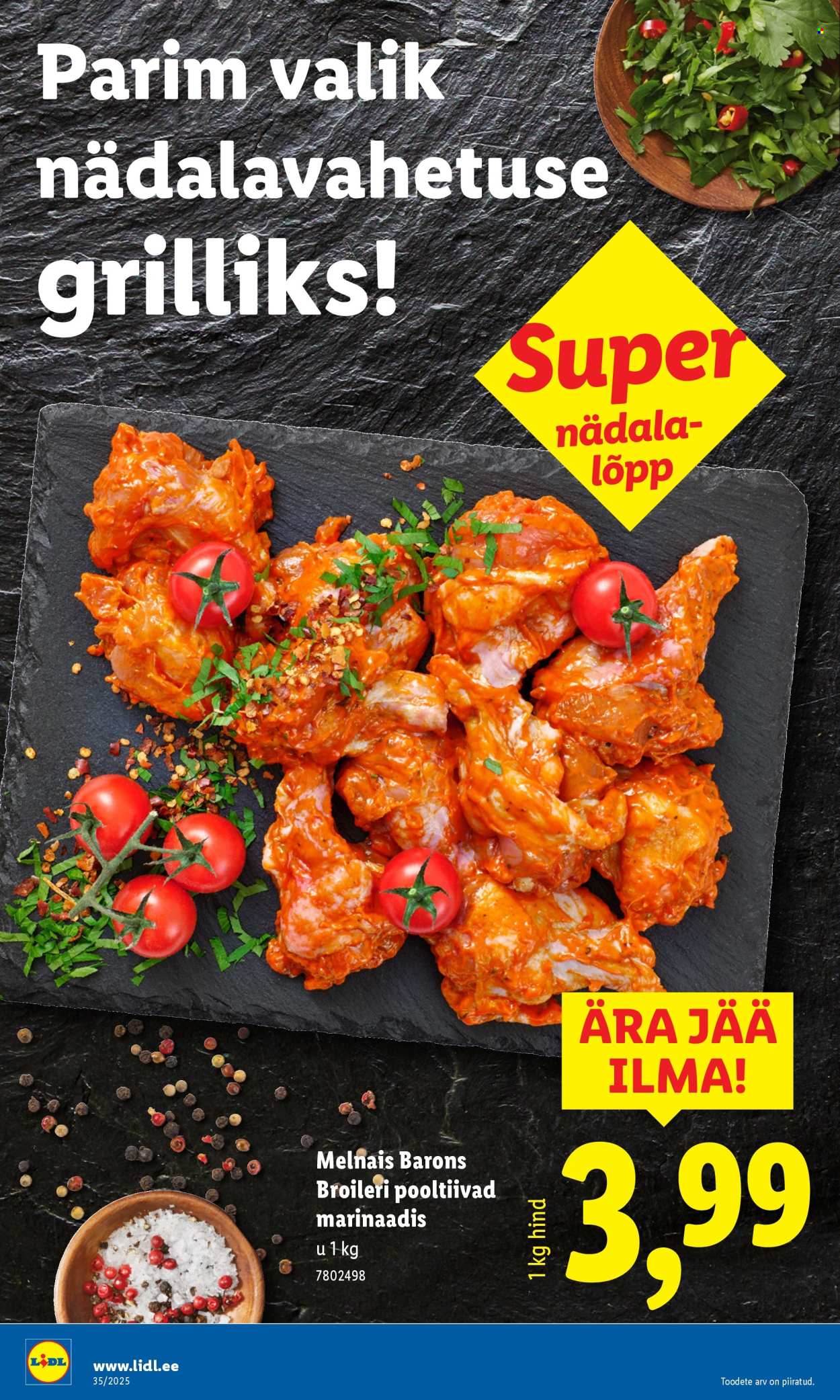 Lidl kliendileht - Nädalalõpu pakkumised (28.08 - 31.08.2025)