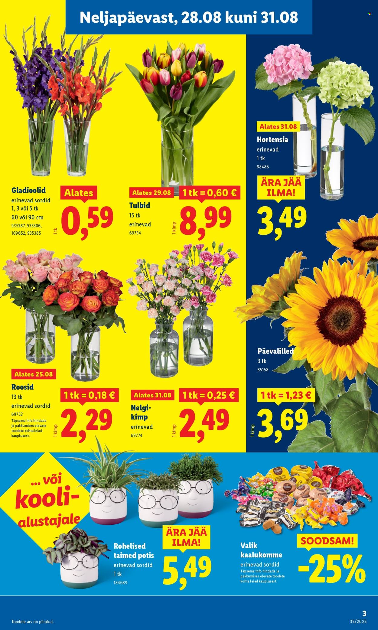 Lidl kliendileht - Nädalalõpu pakkumised (28.08 - 31.08.2025)