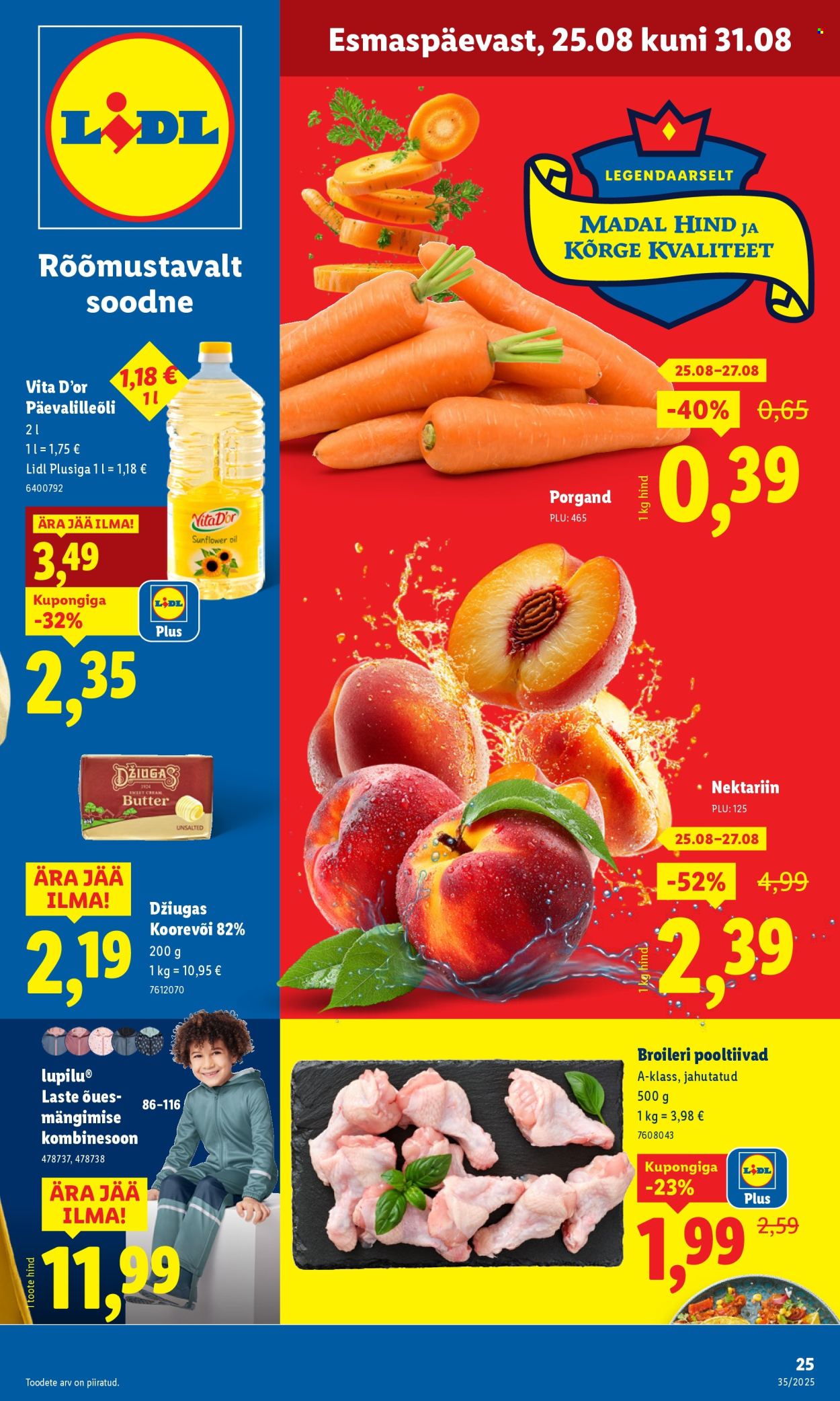 Lidl kliendileht - Nädalalõpu pakkumised (28.08 - 31.08.2025)