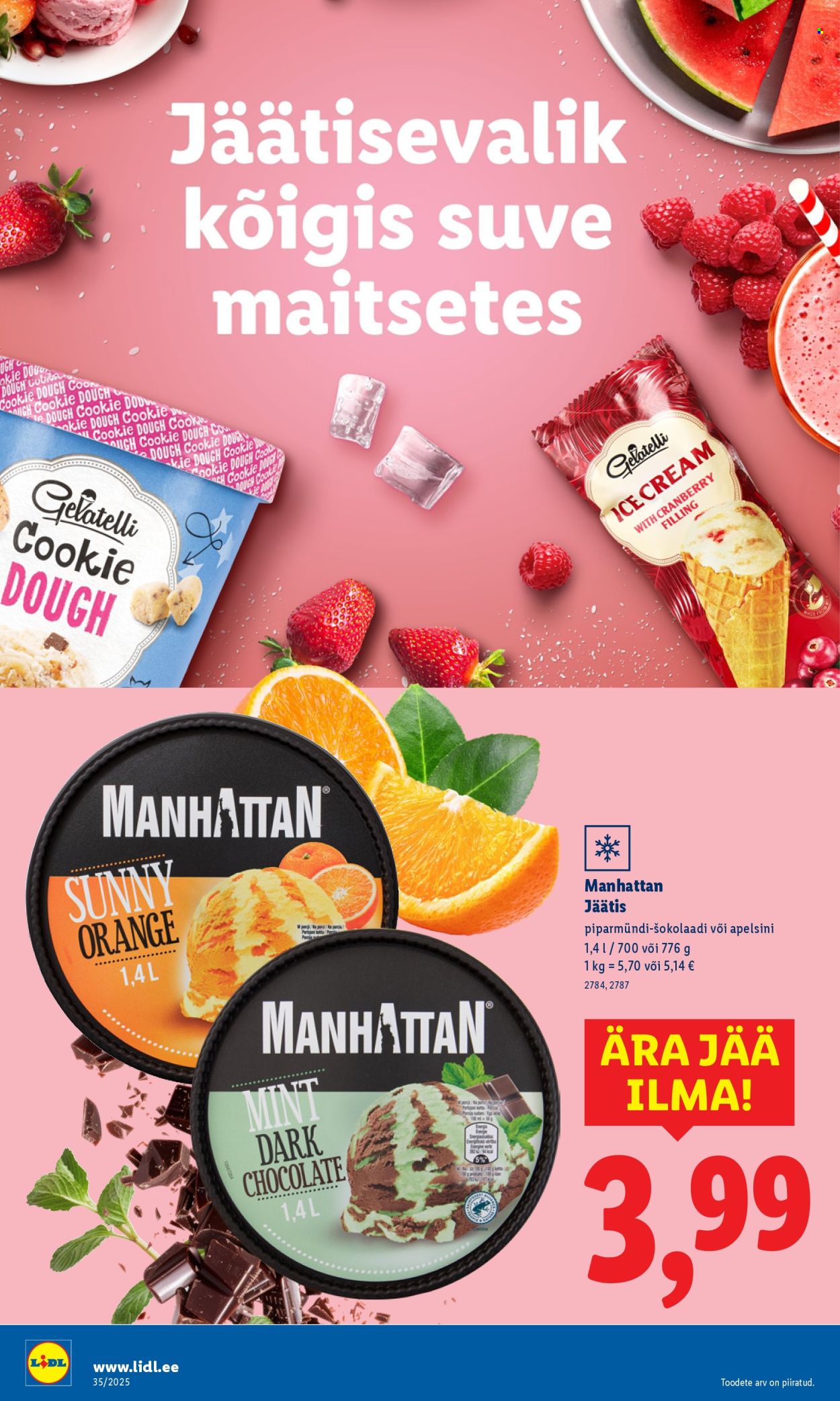 Lidl kliendileht - Nädalalõpu pakkumised (28.08 - 31.08.2025)