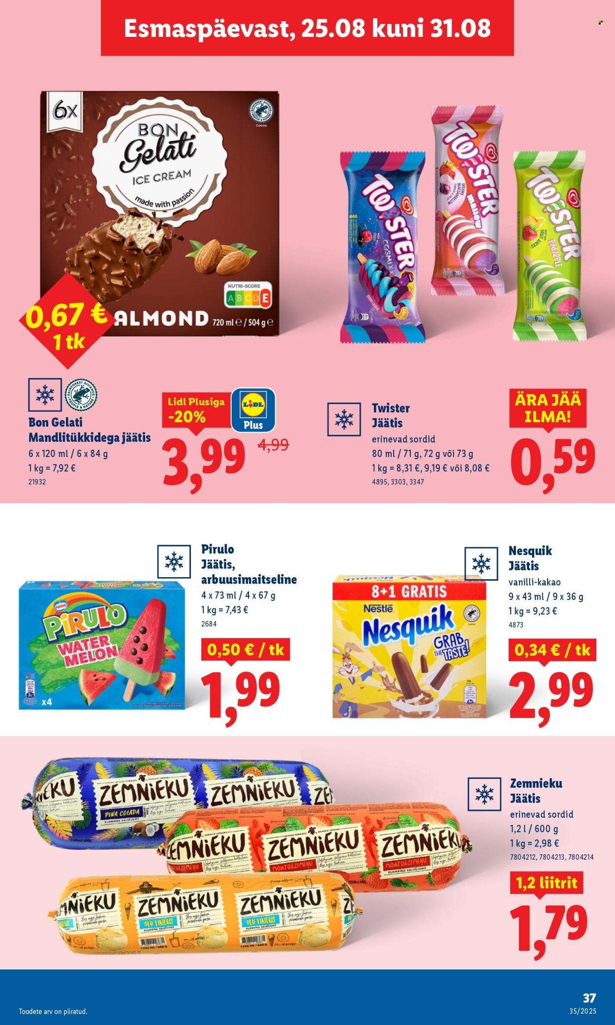 Lidl kliendileht - Nädalalõpu pakkumised (28.08 - 31.08.2025)