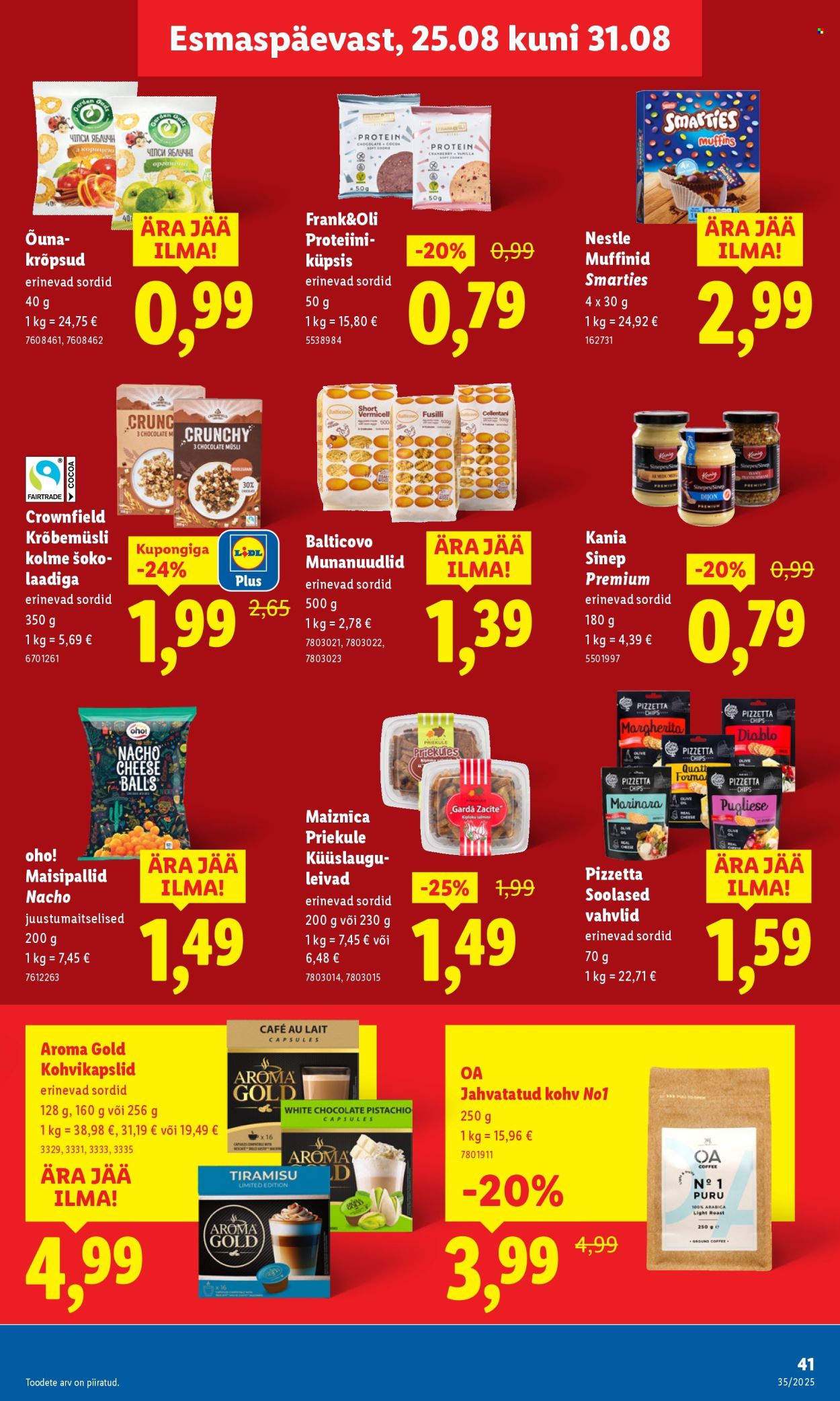 Lidl kliendileht - Nädalalõpu pakkumised (28.08 - 31.08.2025)