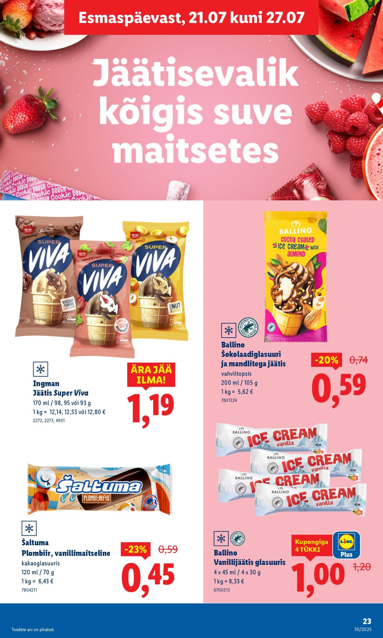 Lidl kliendileht - Kliendileht (21.07 - 27.07.2025)