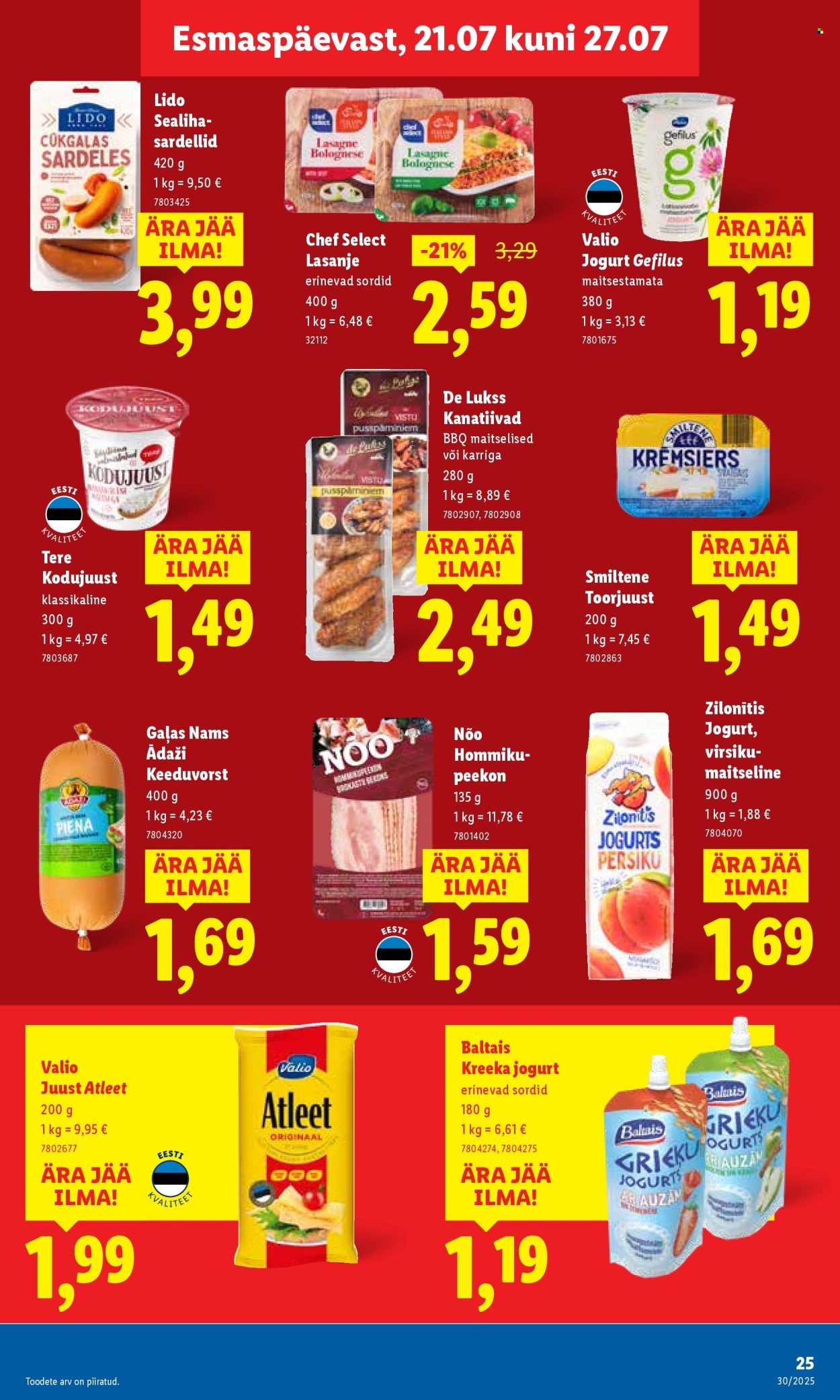Lidl kliendileht - Kliendileht (21.07 - 27.07.2025)