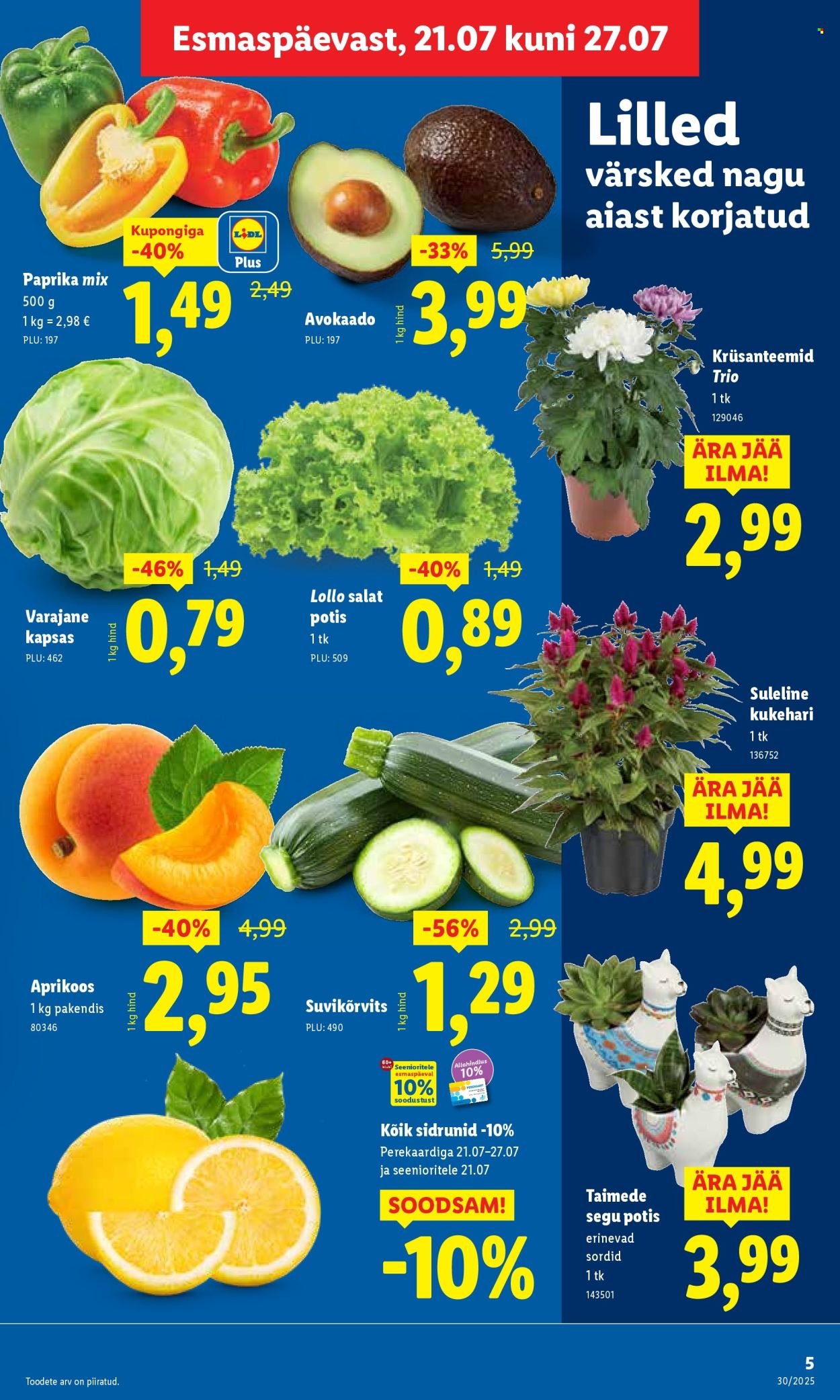 Lidl kliendileht - Kliendileht (21.07 - 27.07.2025)
