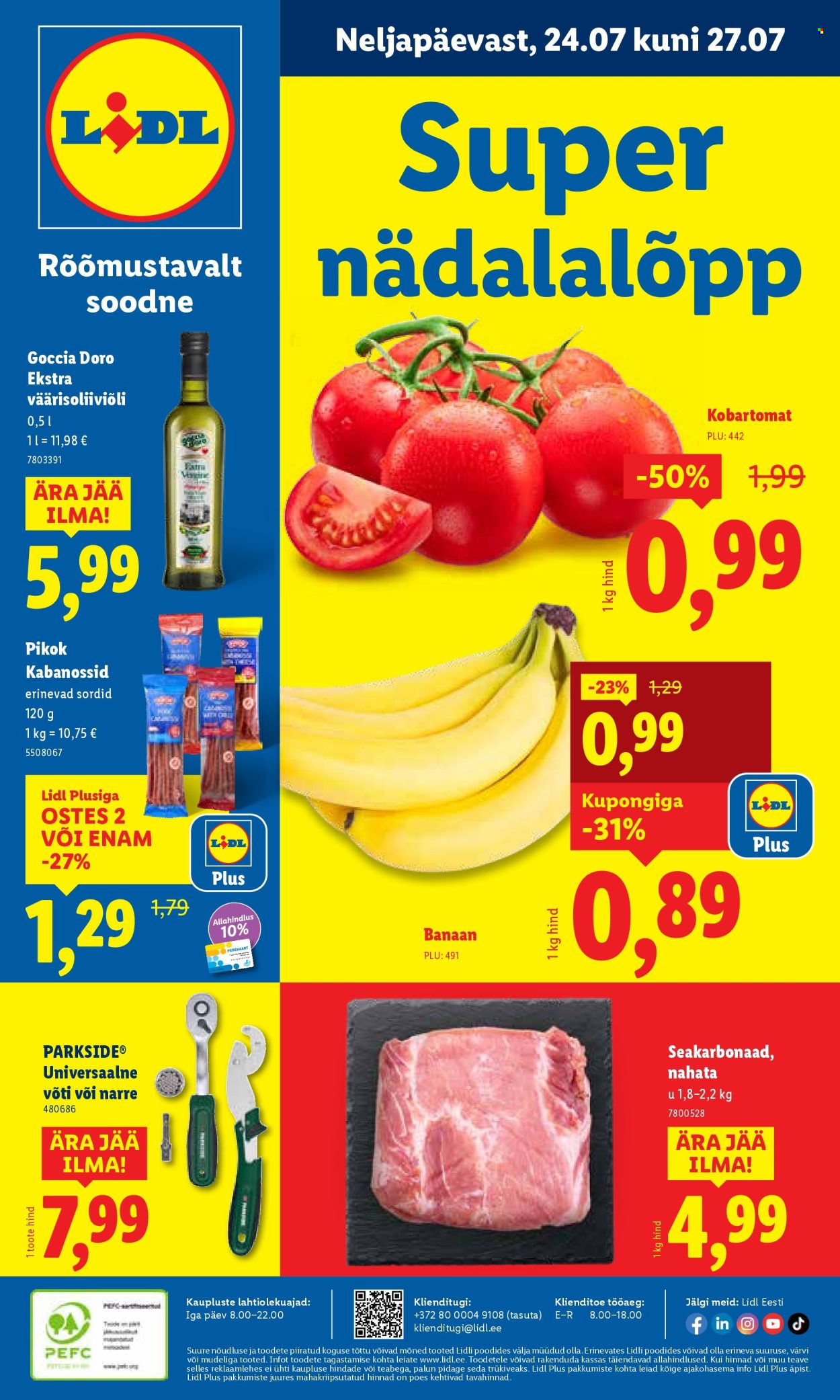 Lidl kliendileht - Kliendileht (21.07 - 27.07.2025)