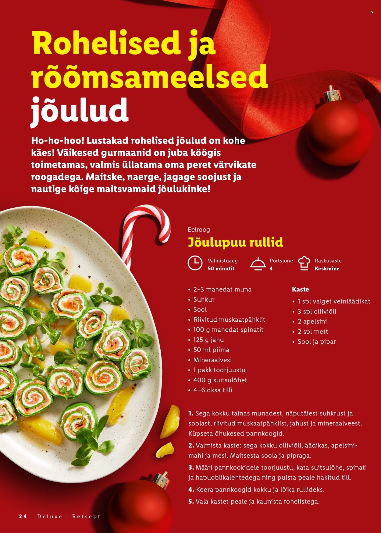 Lidl kliendileht - Jõulutoidu kataloog Deluxe