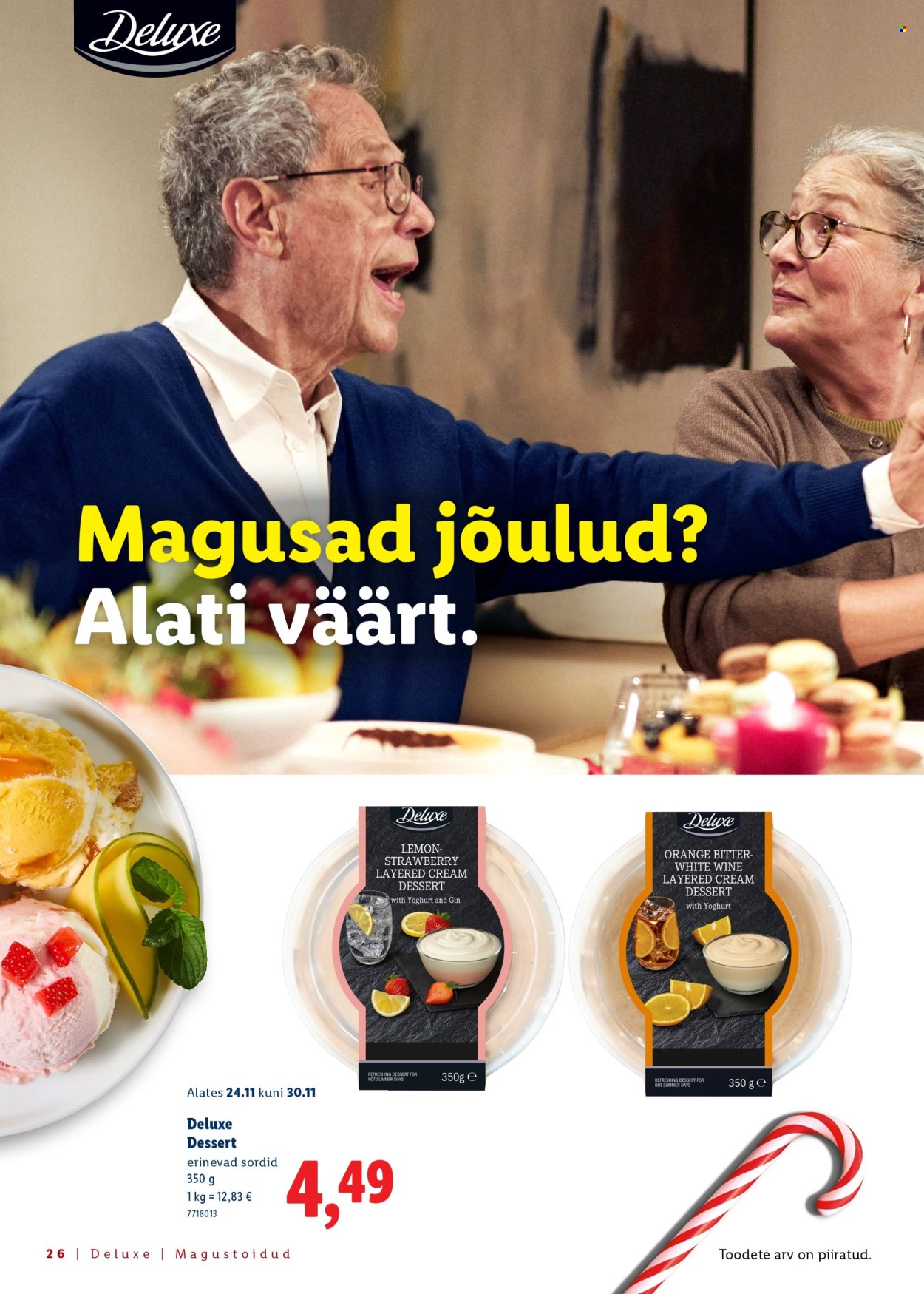 Lidl kliendileht - Jõulutoidu kataloog Deluxe