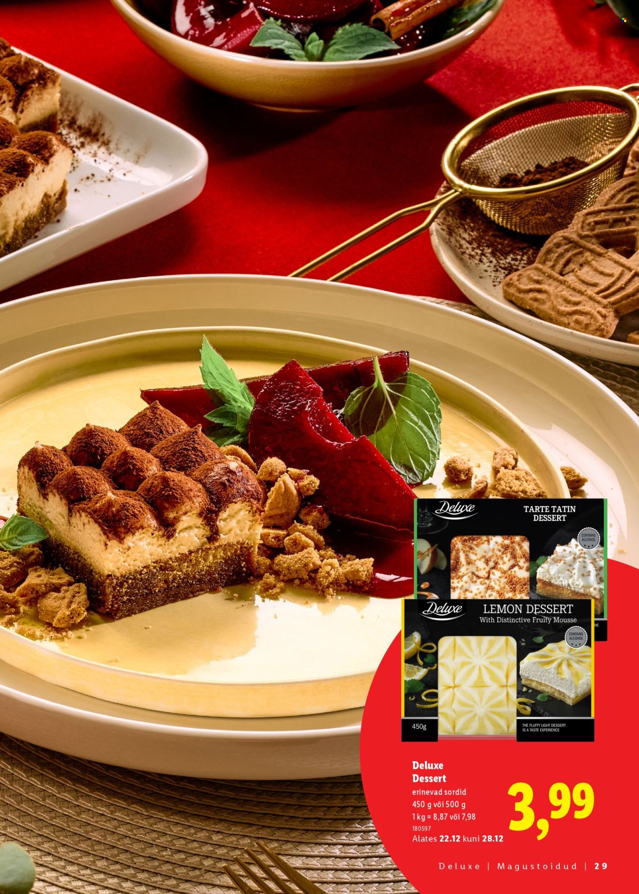 Lidl kliendileht - Jõulutoidu kataloog Deluxe