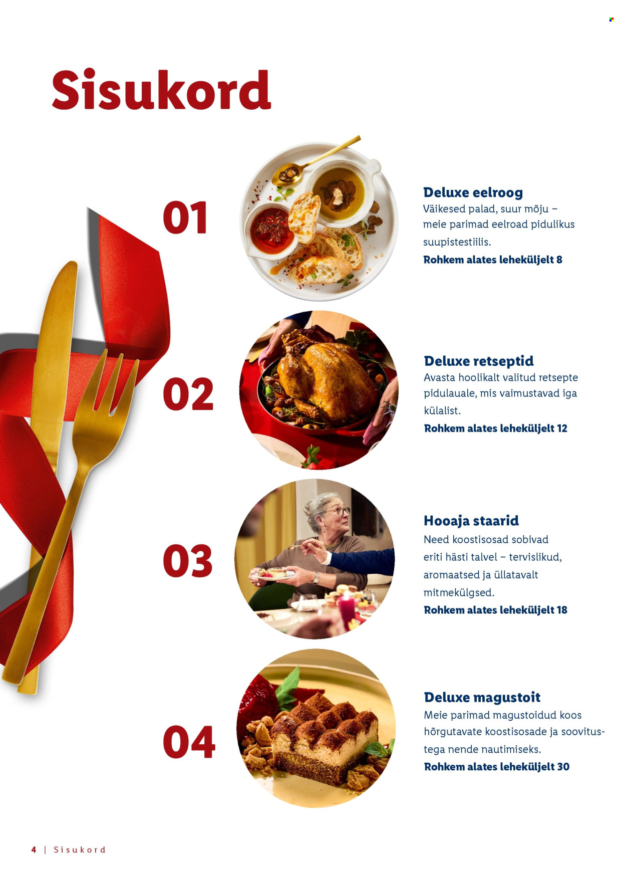 Lidl kliendileht - Jõulutoidu kataloog Deluxe