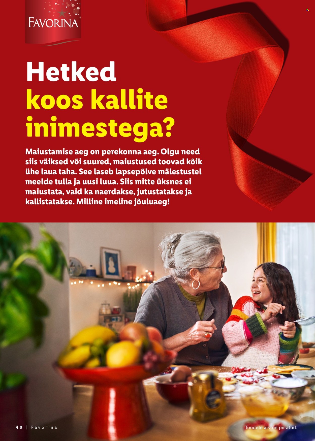 Lidl kliendileht - Jõulutoidu kataloog Deluxe