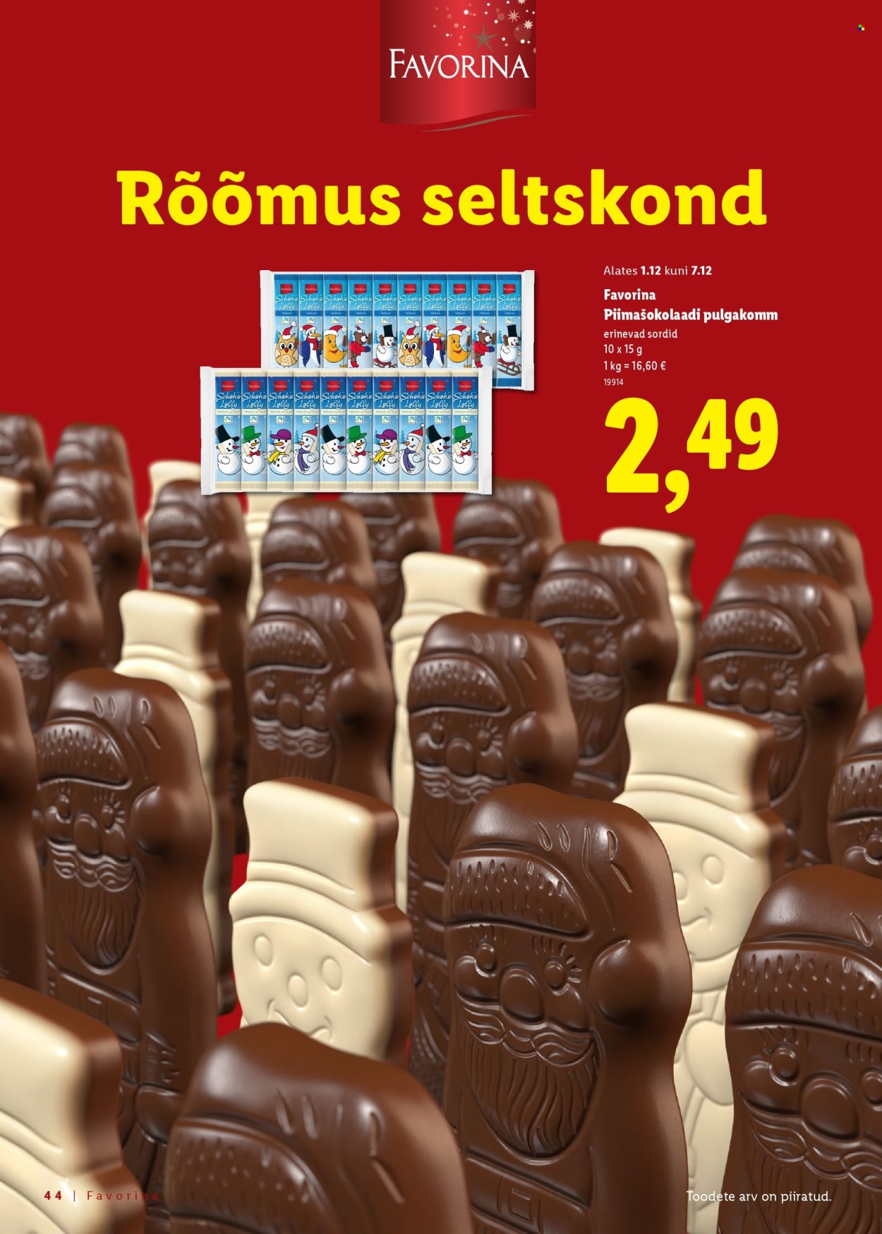Lidl kliendileht - Jõulutoidu kataloog Deluxe