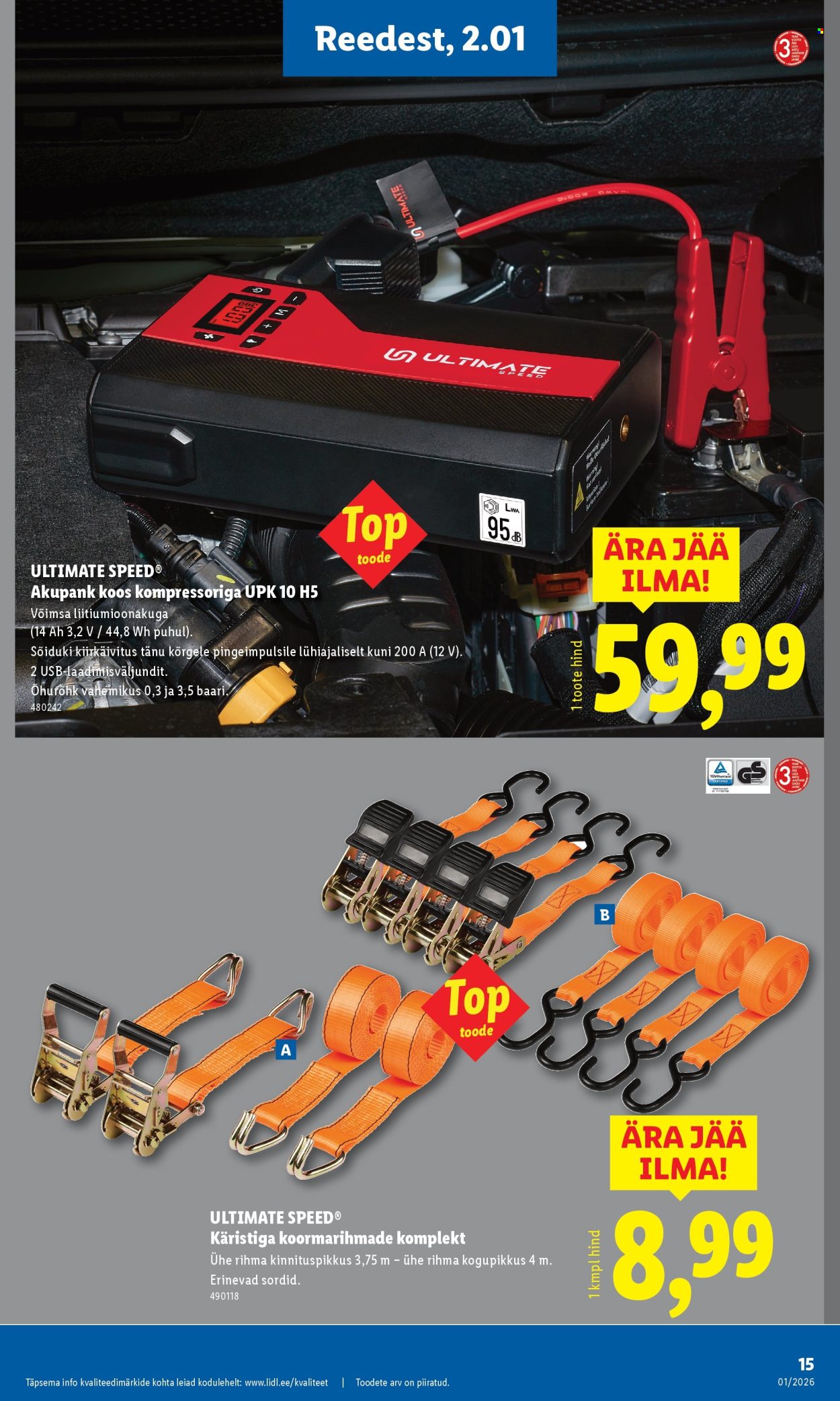 Lidl kliendileht - Tööstuskaupade pakkumised (29.12.2025 - 4.01.2026)