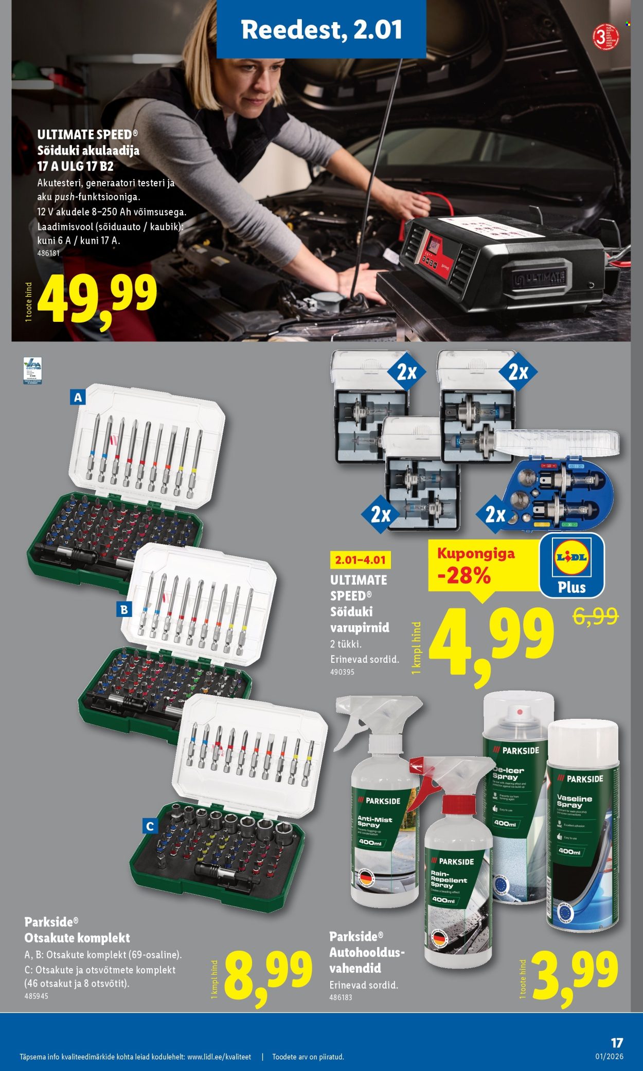 Lidl kliendileht - Tööstuskaupade pakkumised (29.12.2025 - 4.01.2026)