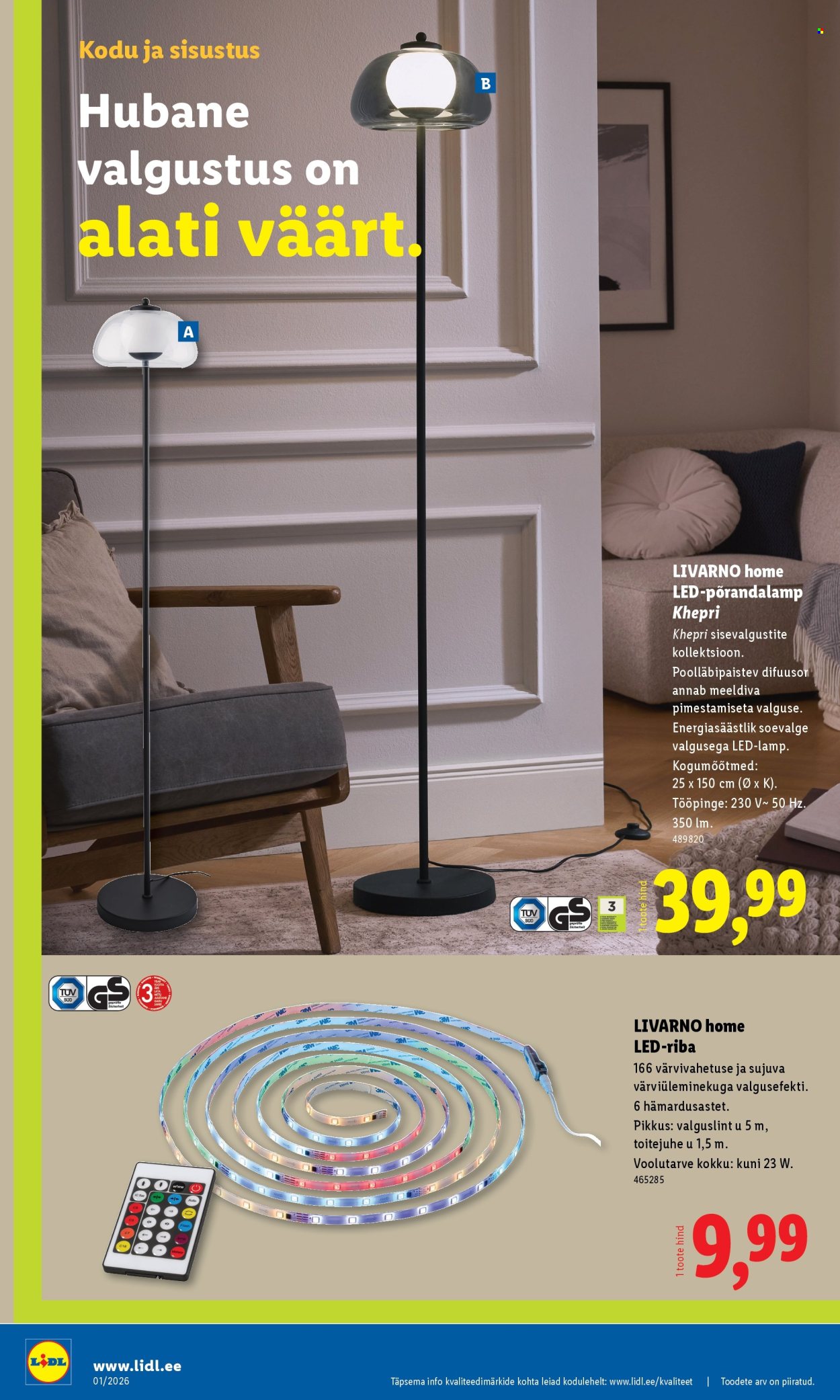 Lidl kliendileht - Tööstuskaupade pakkumised (29.12.2025 - 4.01.2026)