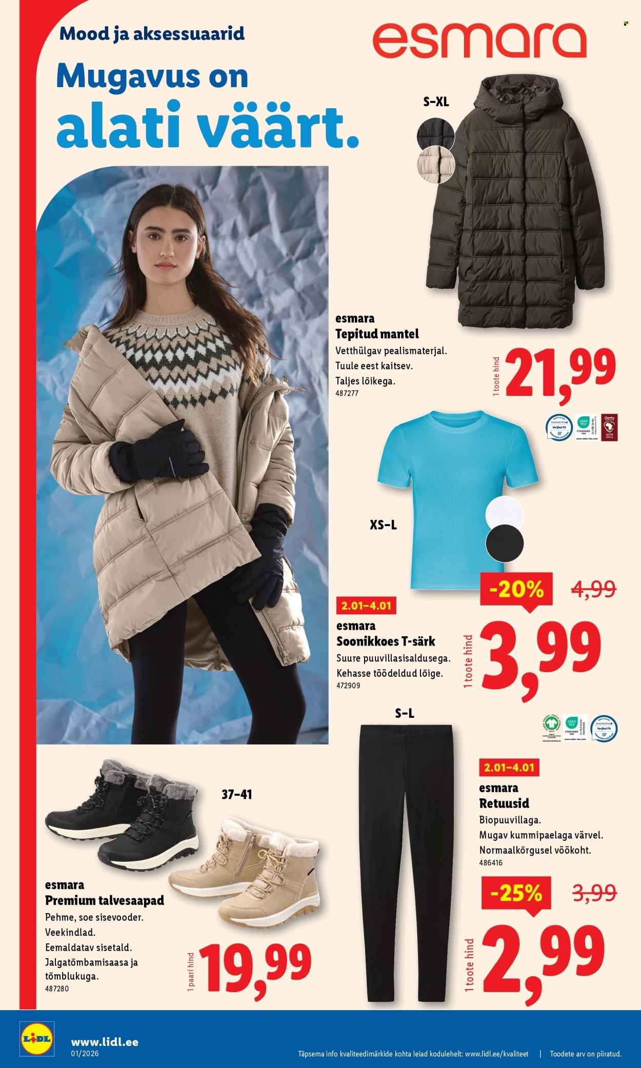 Lidl kliendileht - Tööstuskaupade pakkumised (29.12.2025 - 4.01.2026)